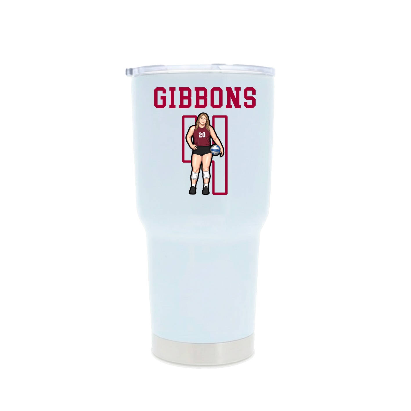 30oz Stainless Steel Tumbler — Shirsey in White