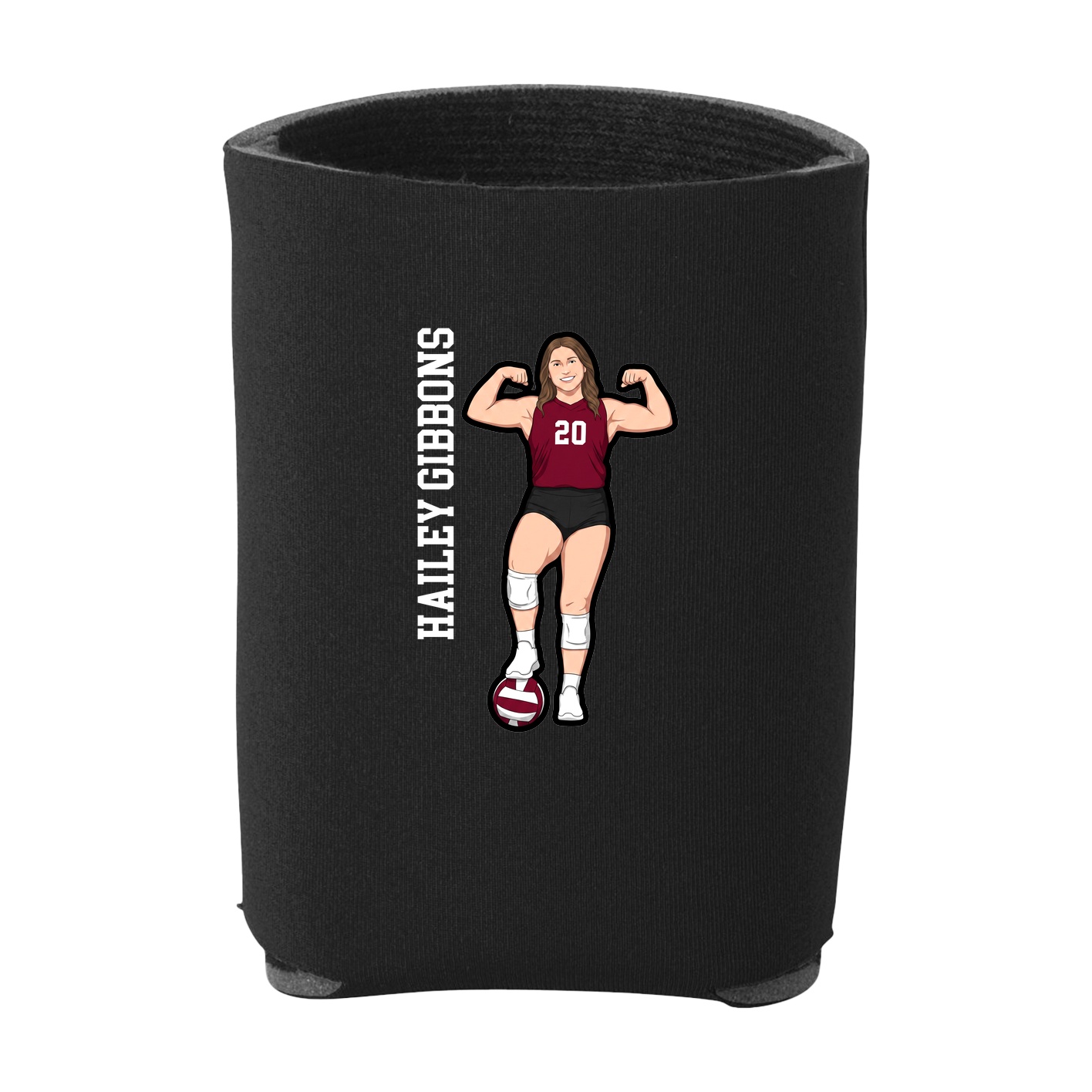 Can Holder — Name Vertical in Black