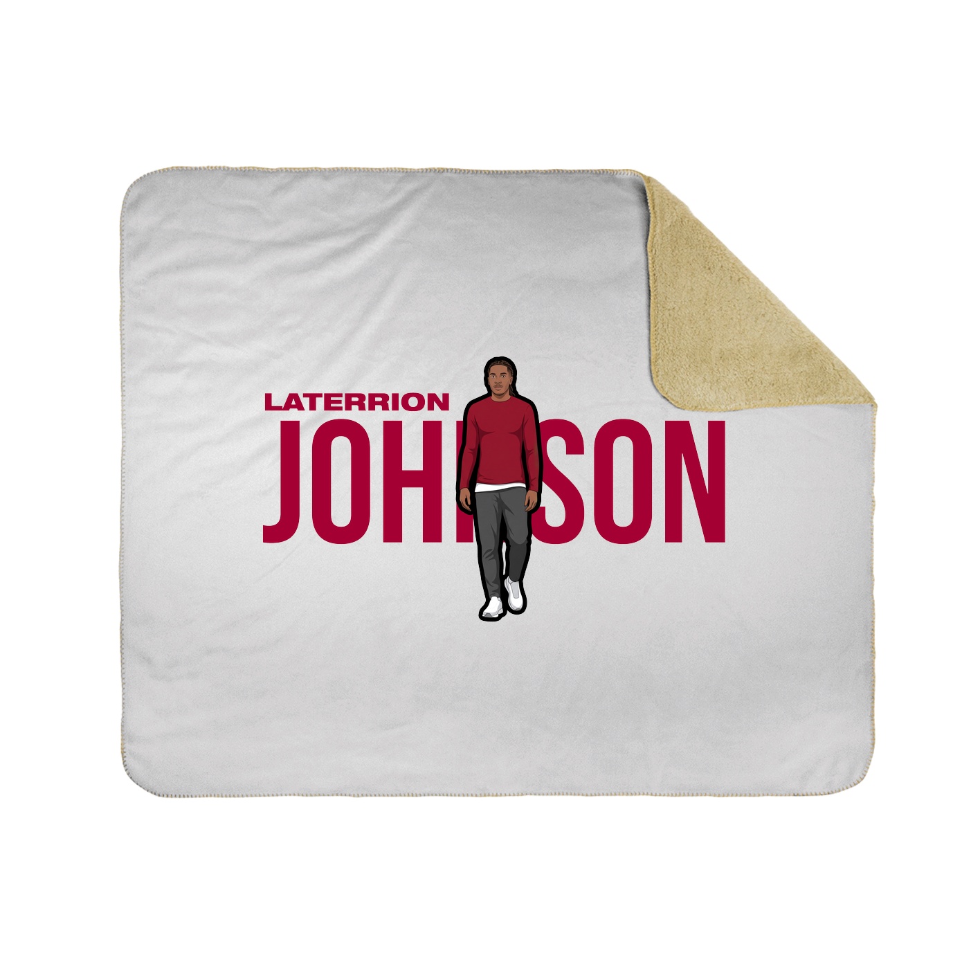 Throw Blanket — Player Name in White