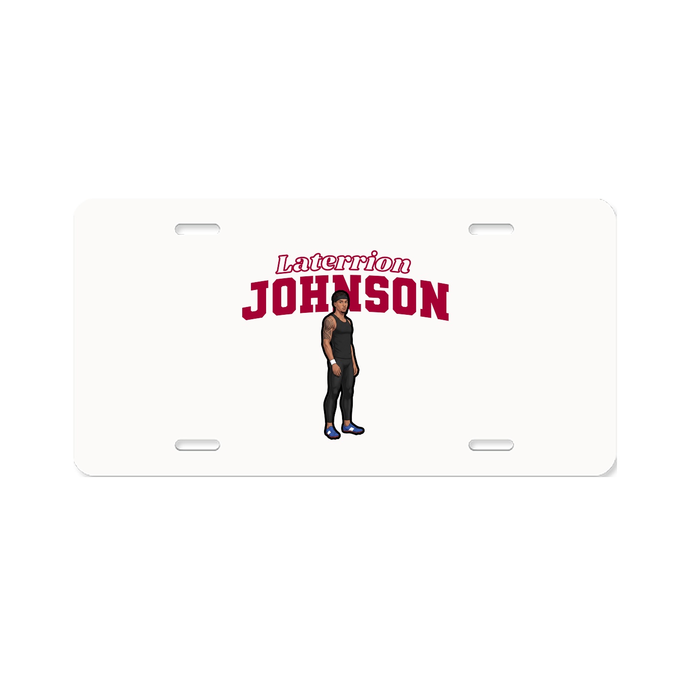 License Plate — Name Arch in Classic