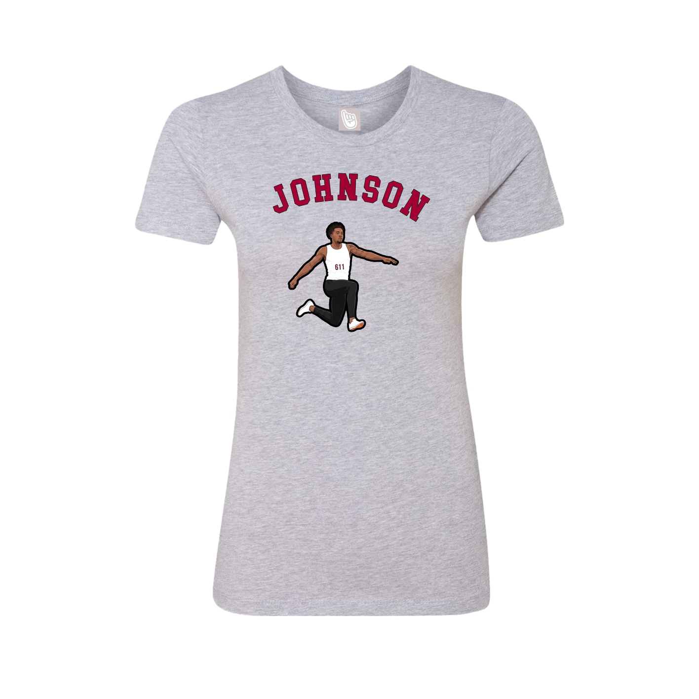 Fitted Women's Tee — Shirsey Arch in Grey