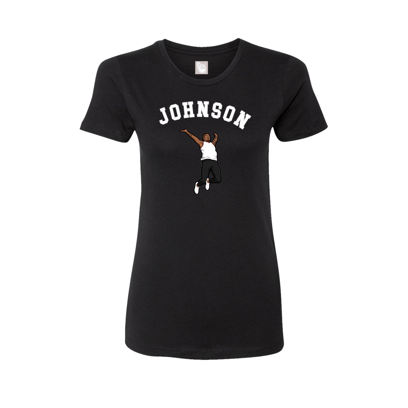 Fitted Women's Tee — Shirsey Arch in Black