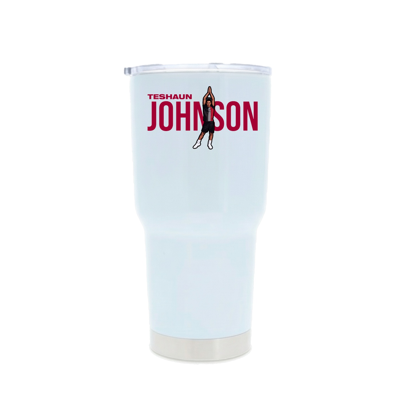 30oz Stainless Steel Tumbler — Player Name in White