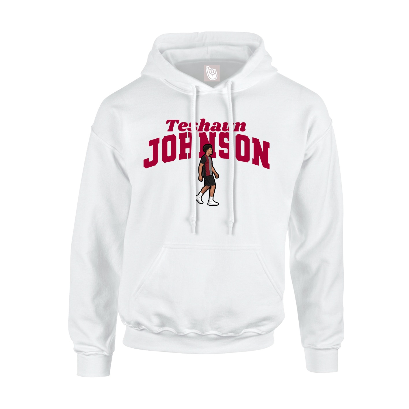 Youth Hoodie — Signature Arch in White
