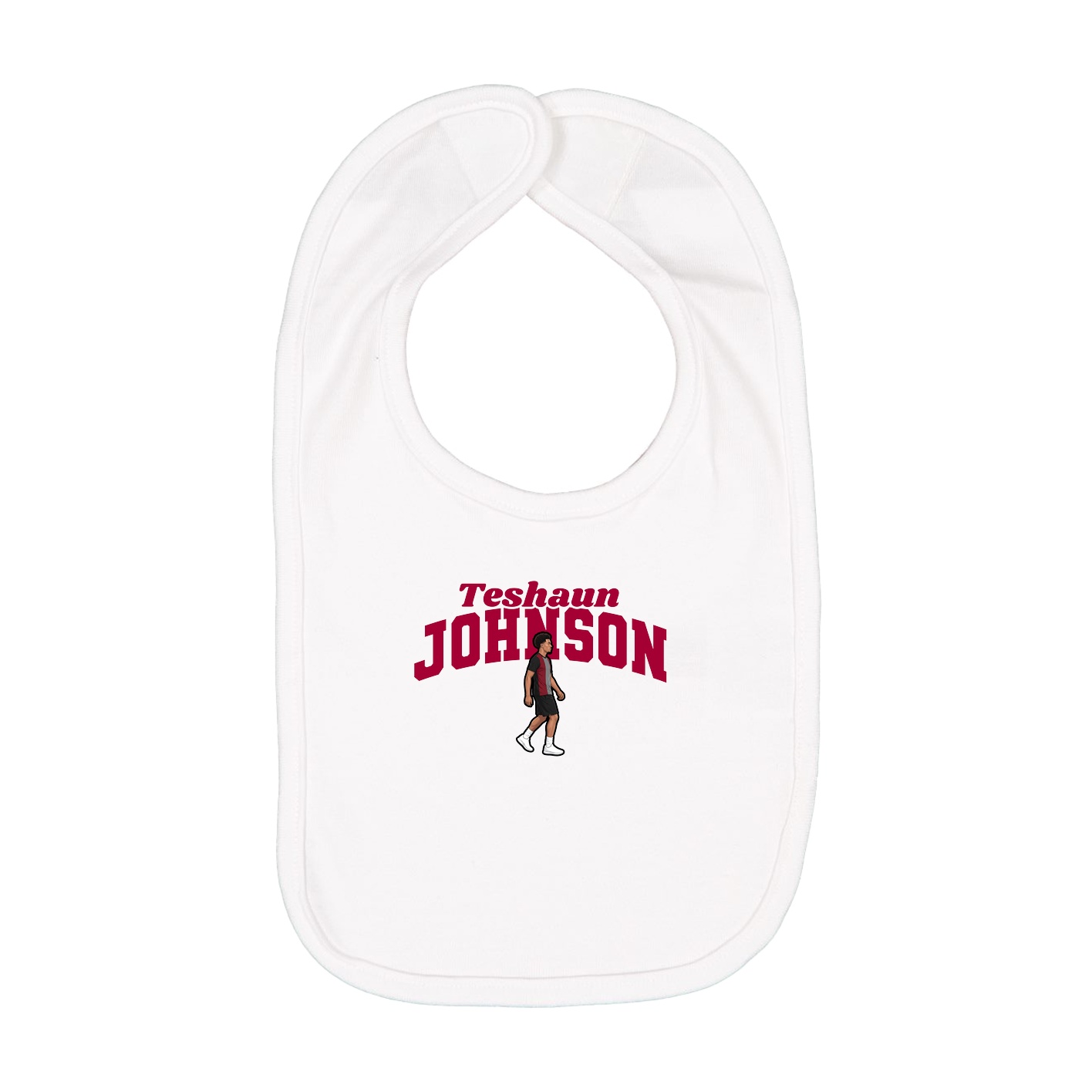 Infant Bib — Signature Arch in White