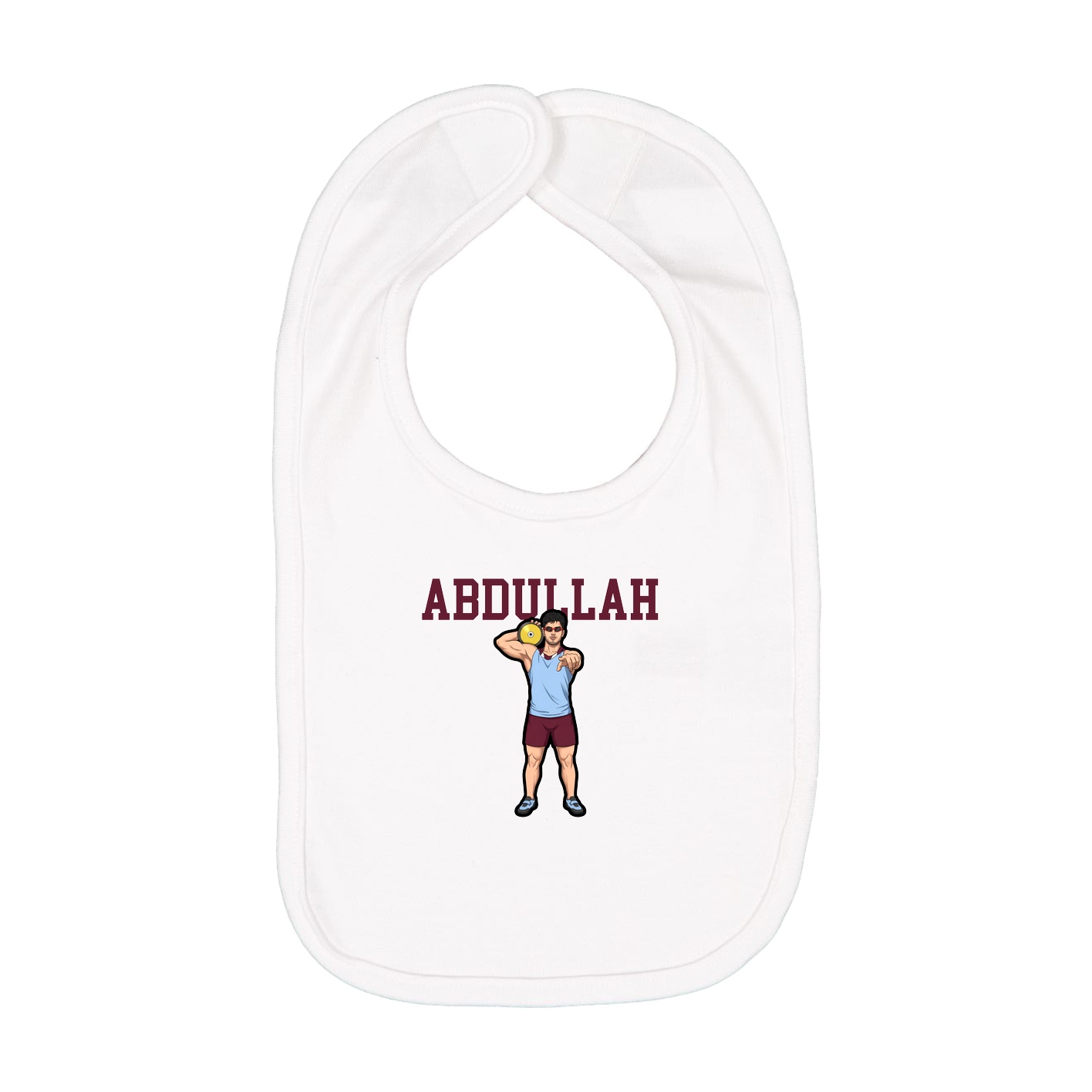Infant Bib — Shirsey in White