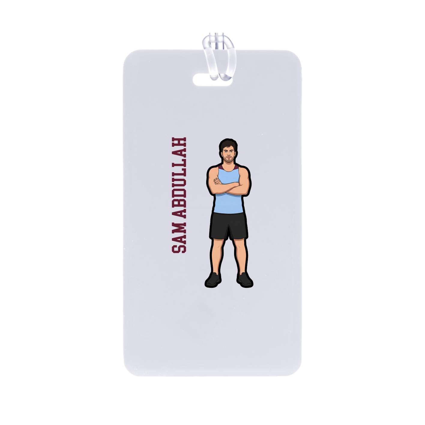 Bag Tag — Name Vertical in Classic