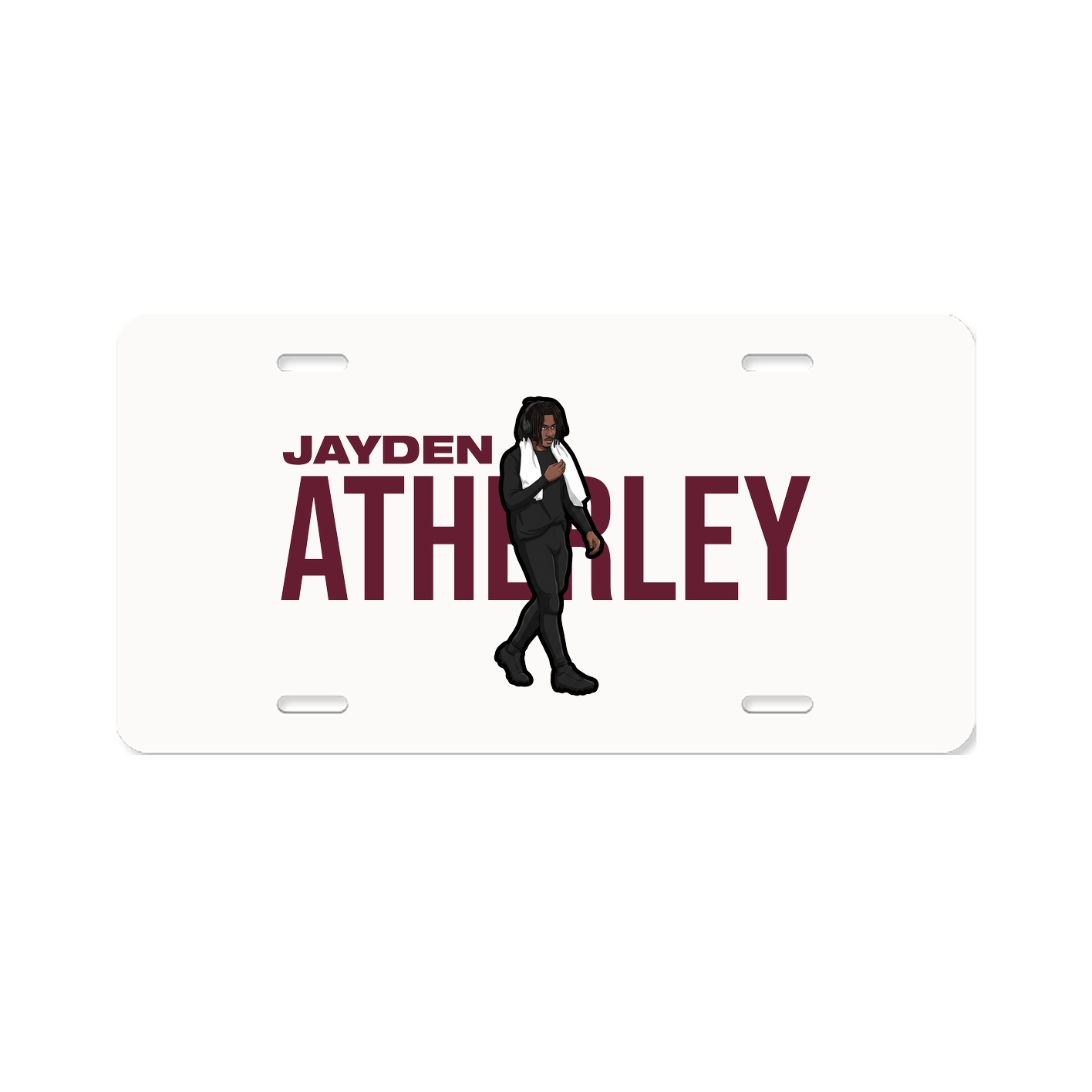 License Plate — Player Name in Classic