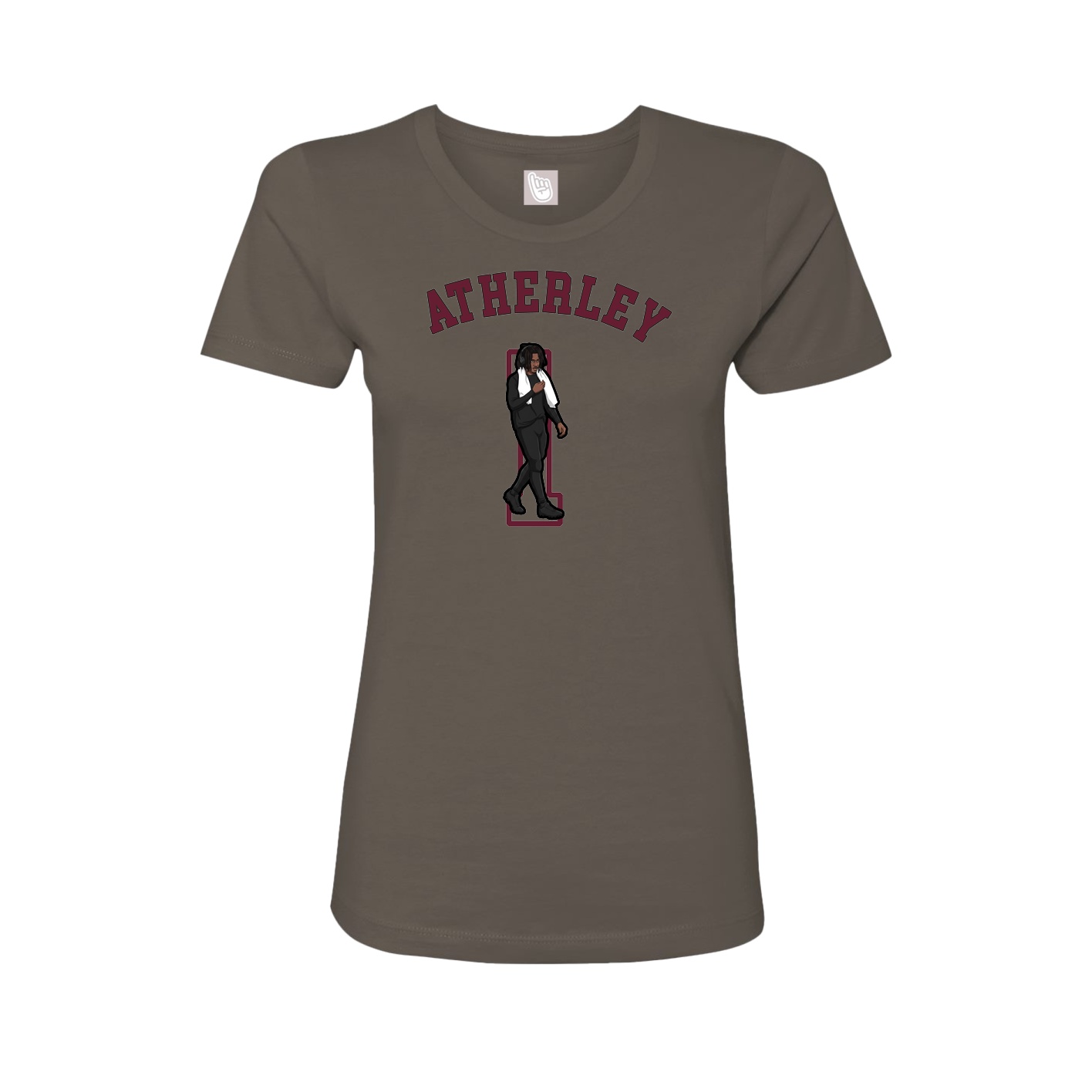Fitted Women's Tee — Shirsey Arch in Grey
