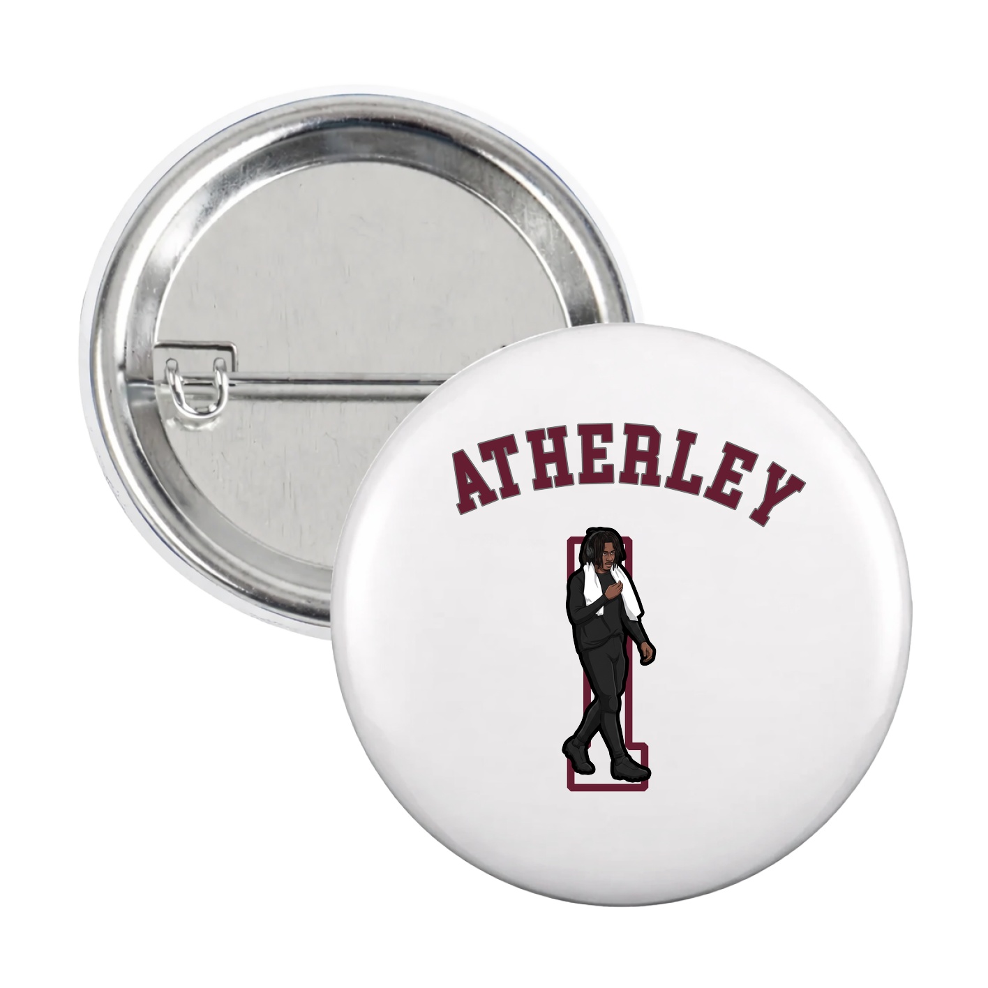 Game Day Button — Shirsey Arch in White