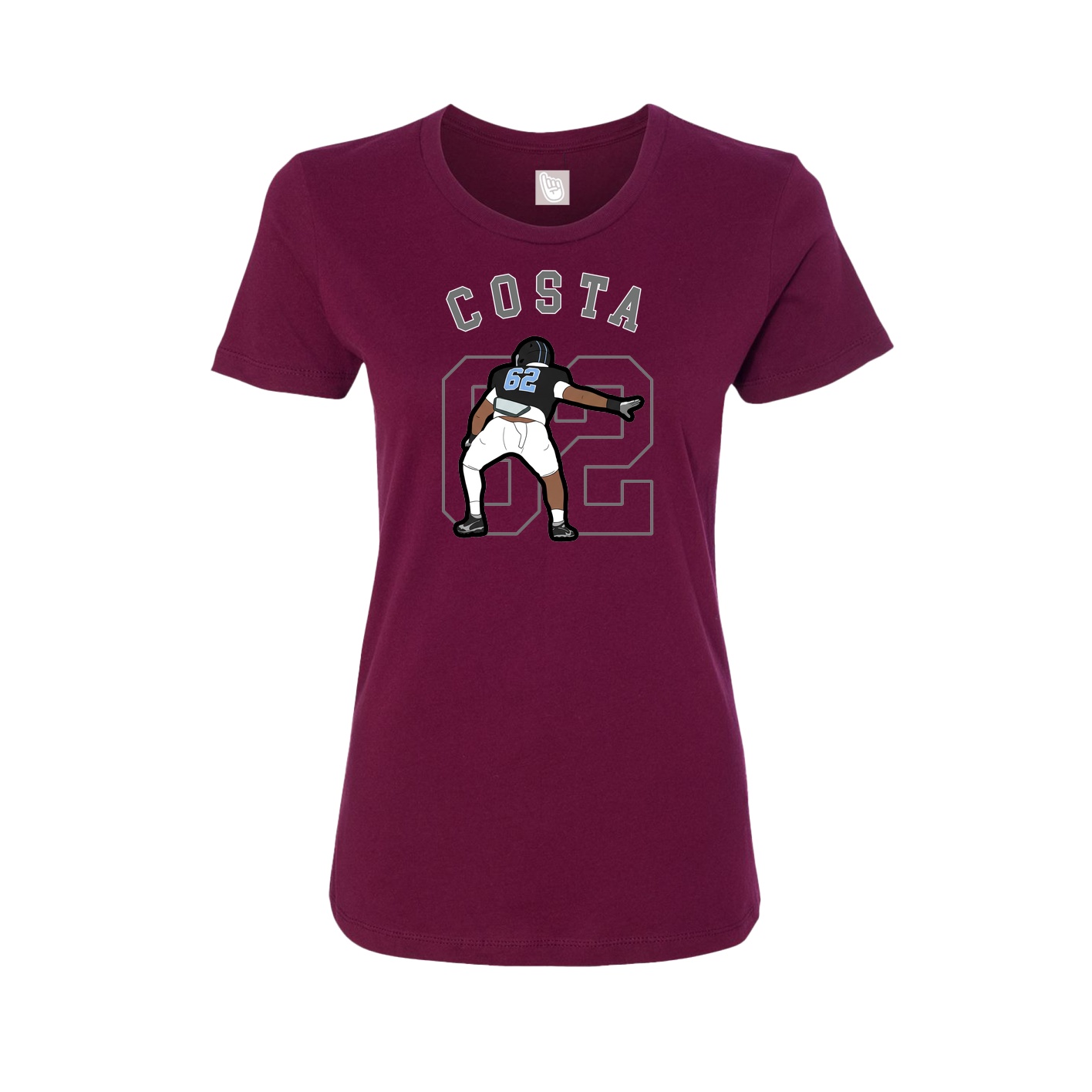 Fitted Women's Tee — Shirsey Arch in Maroon