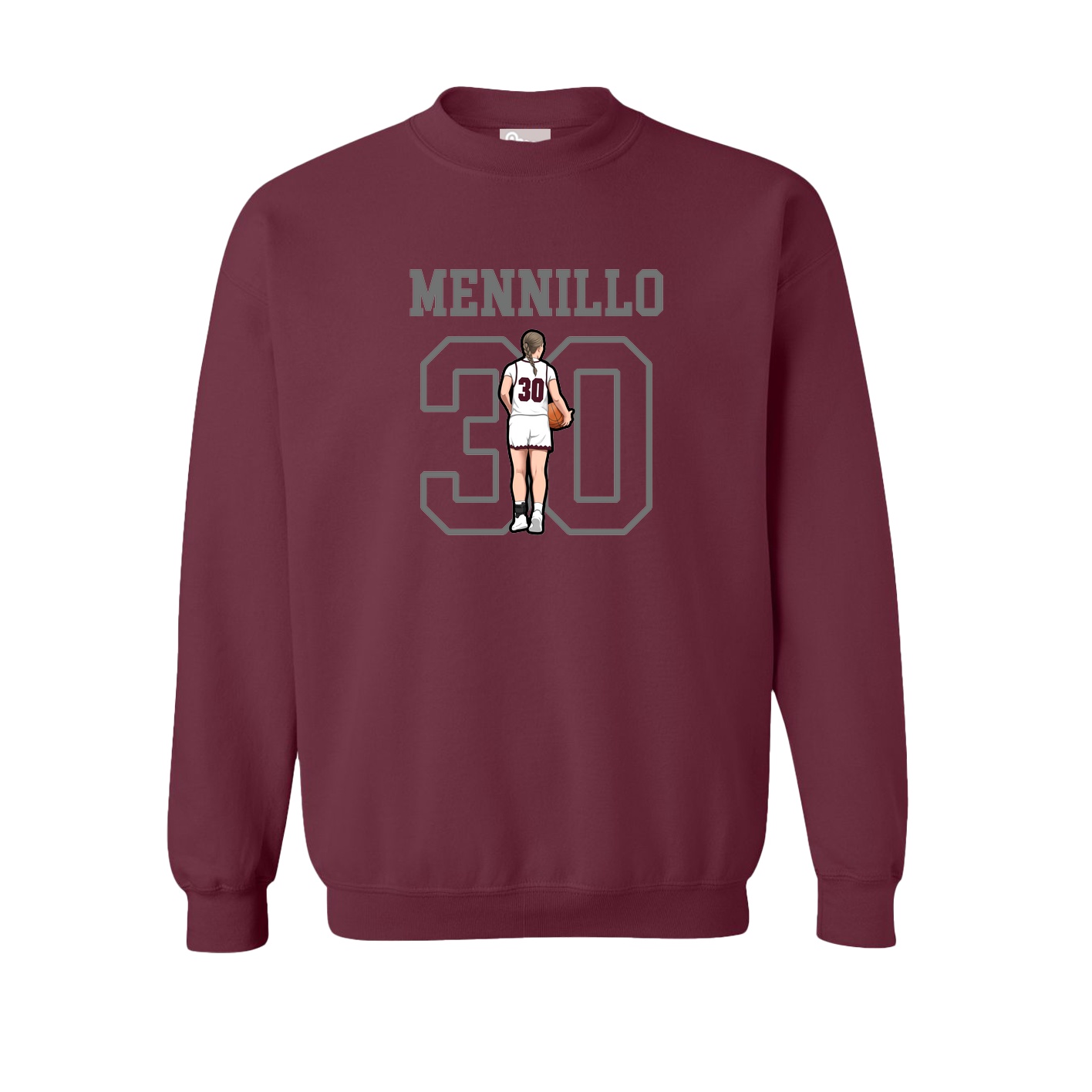Fleece Crew — Shirsey in Maroon
