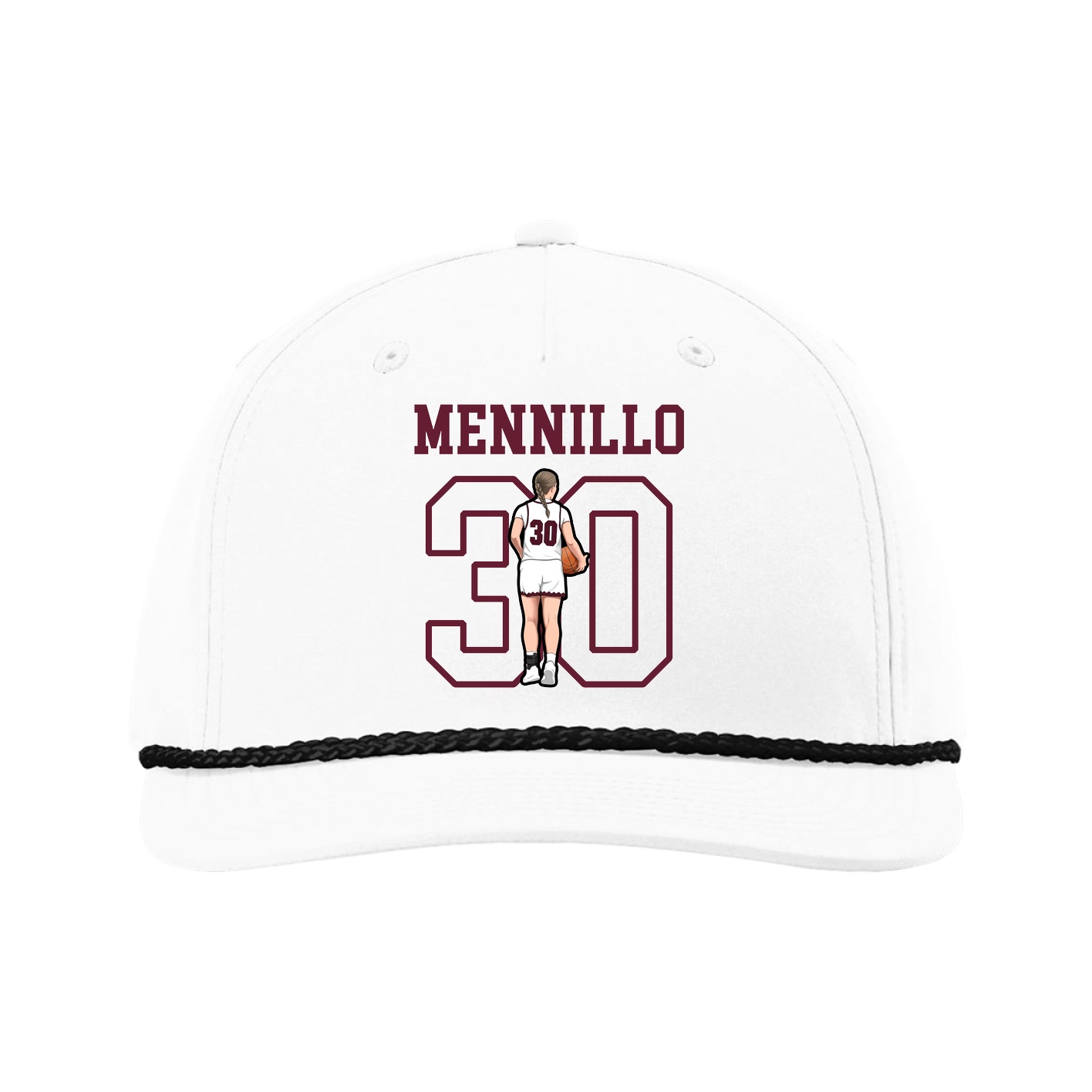 Five-Panel Classic Rope Cap — Shirsey in White