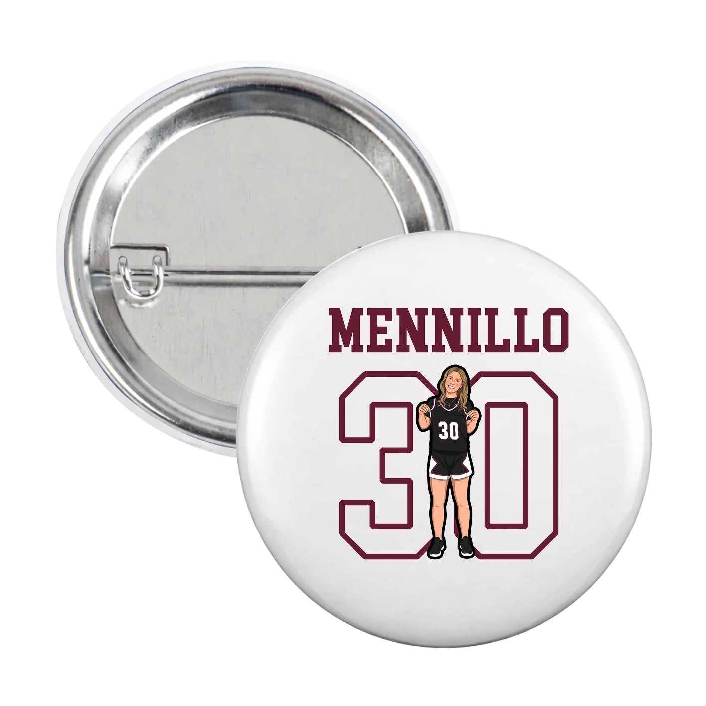 Game Day Button — Shirsey in White