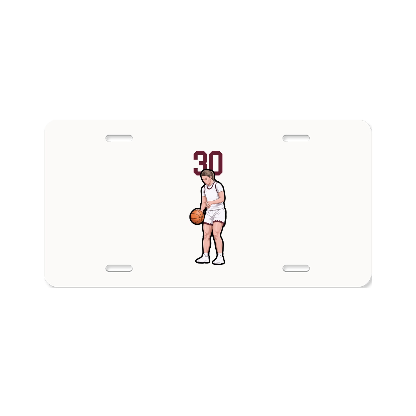 License Plate — Number Top in Classic