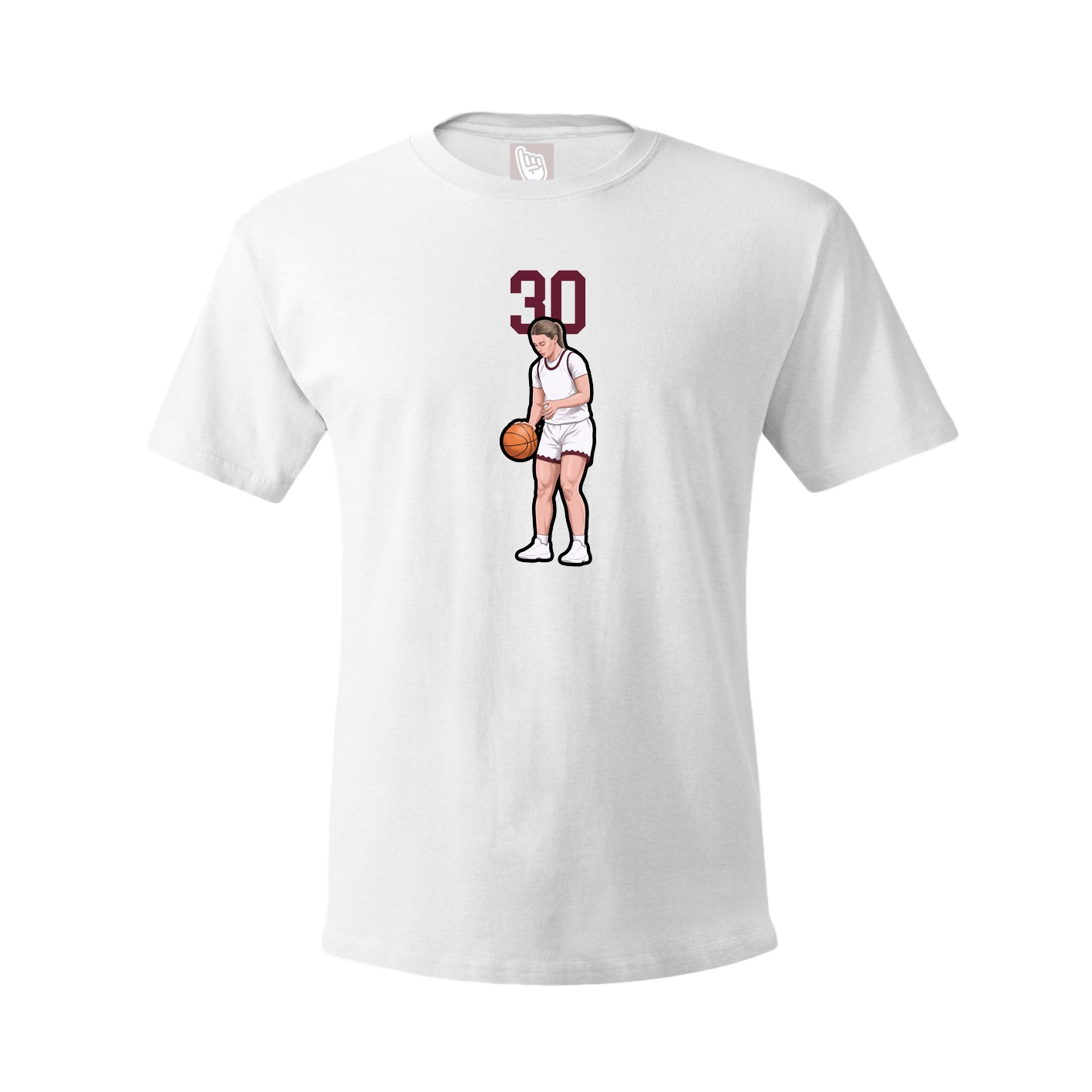 Tee — Number Top in White