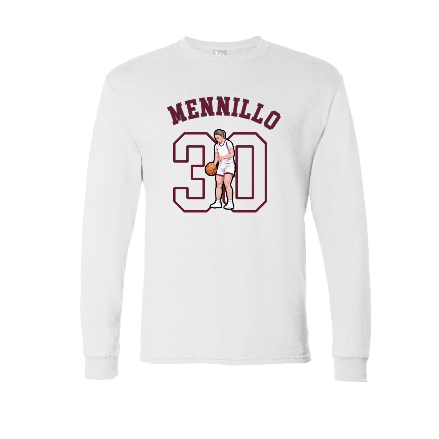 Long Sleeve Tee — Shirsey Arch in White