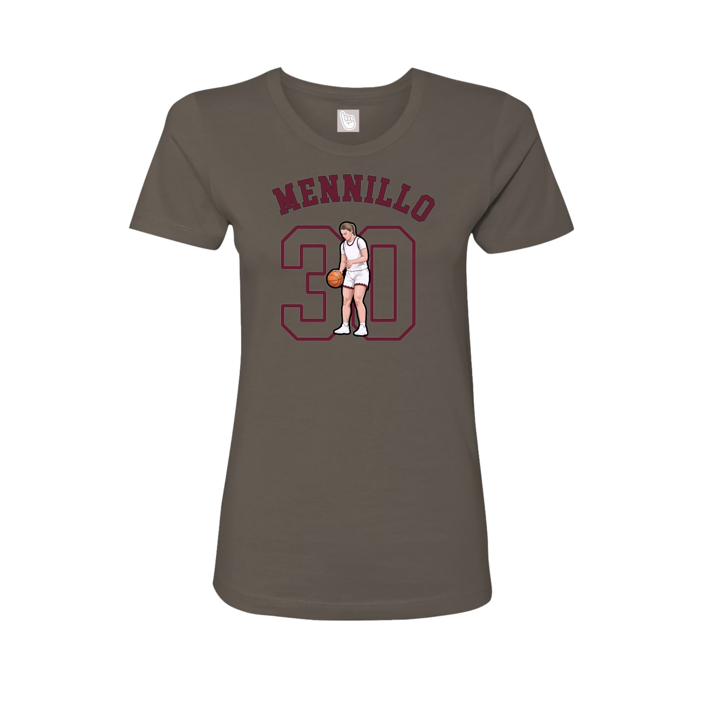 Fitted Women's Tee — Shirsey Arch in Grey