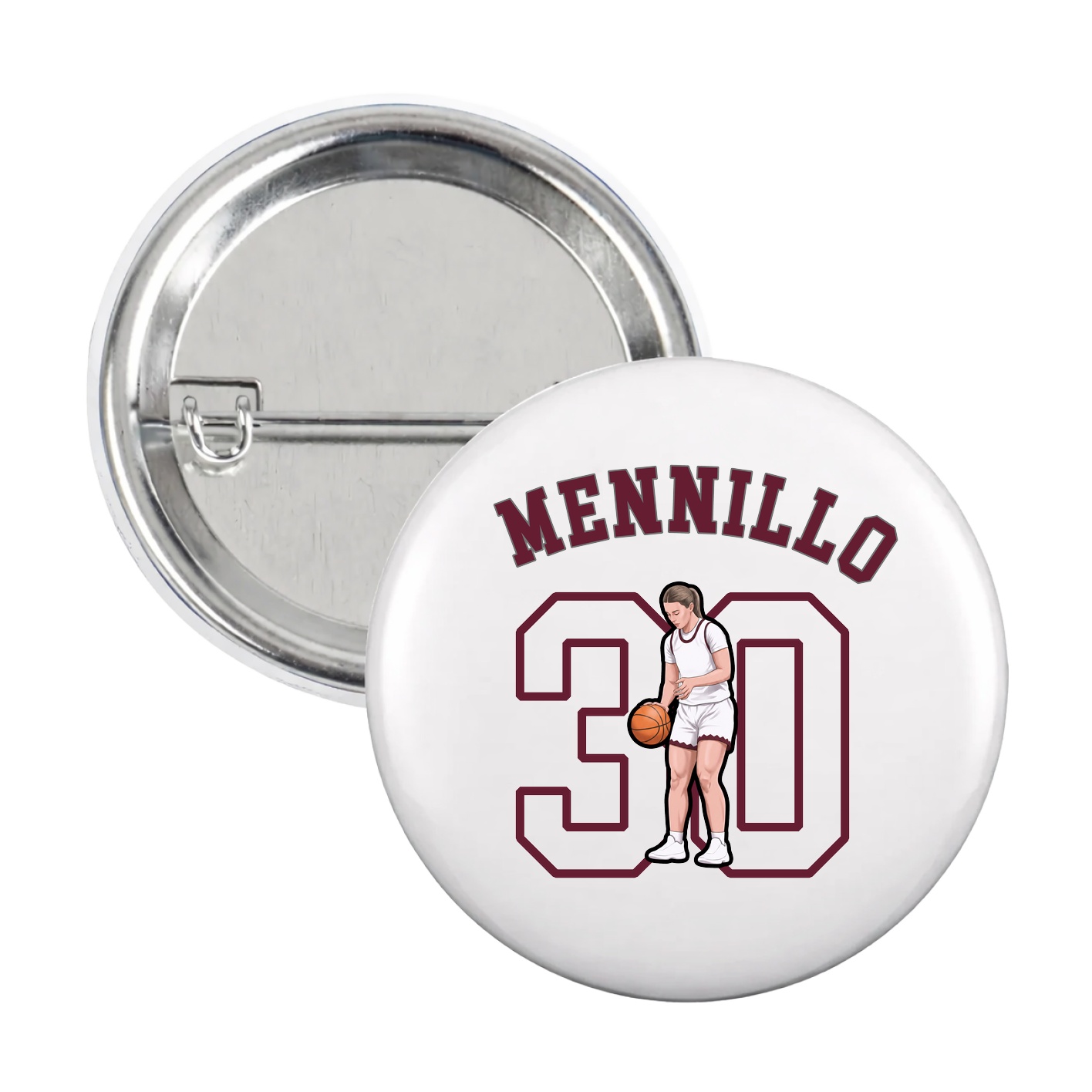 Game Day Button — Shirsey Arch in White