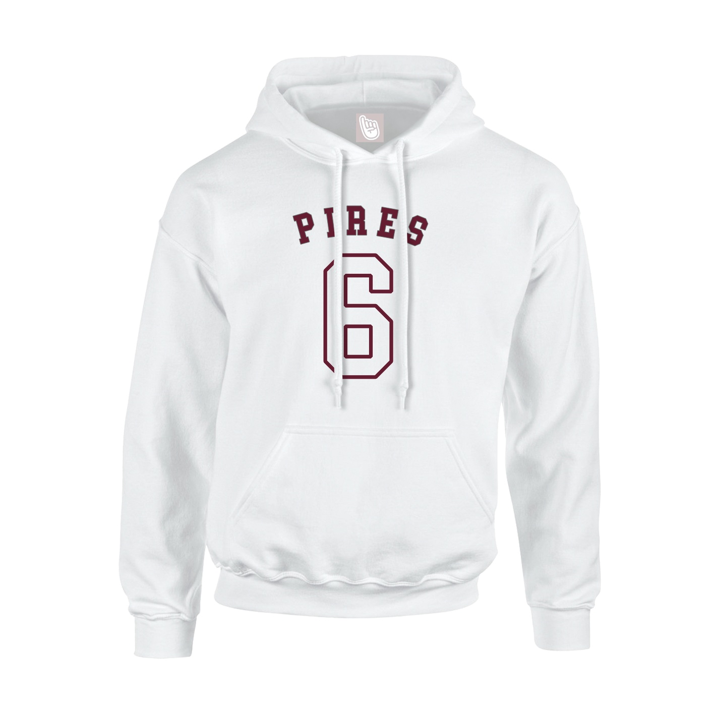 Hoodie — Shirsey Arch in White