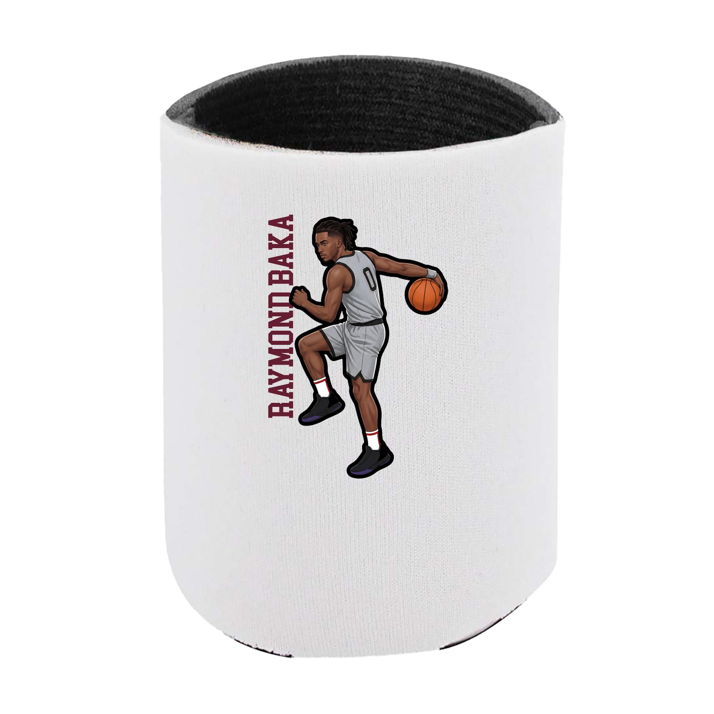Can Holder — Name Vertical in White