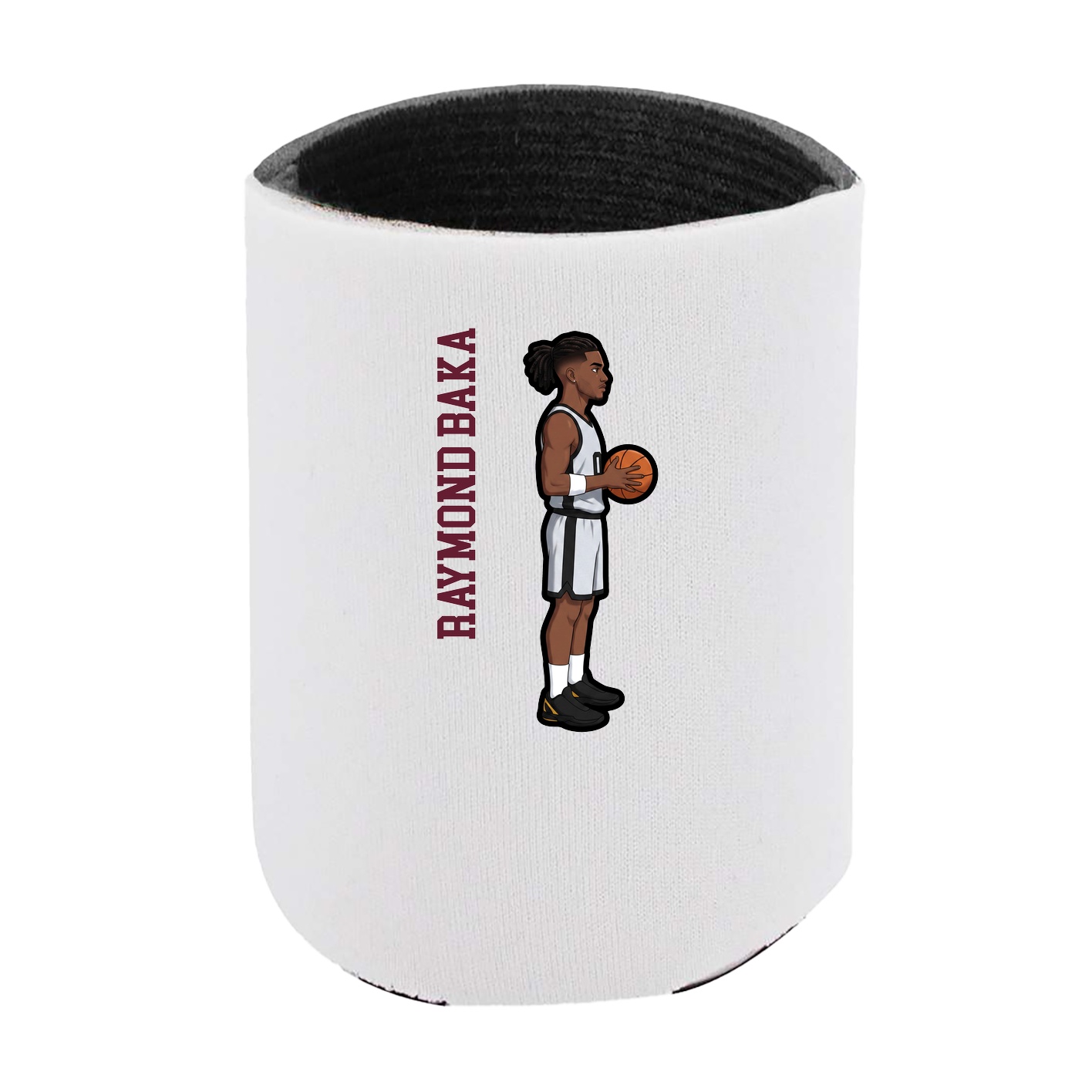 Can Holder — Name Vertical in White