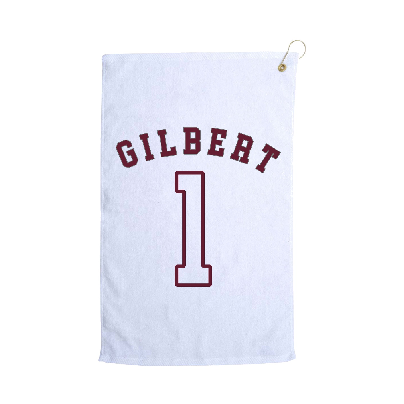 Golf Towel — Shirsey Arch in White