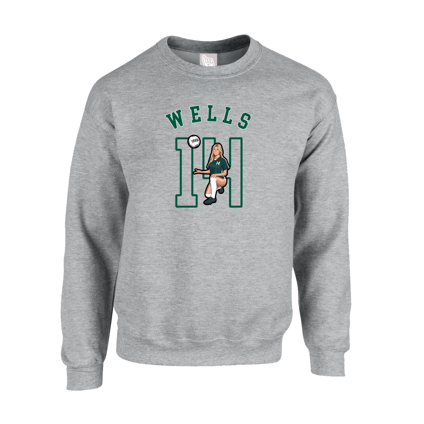 Fleece Crew — Shirsey Arch in Grey