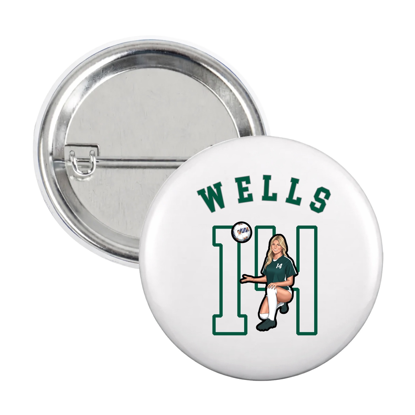 Game Day Button — Shirsey Arch in White