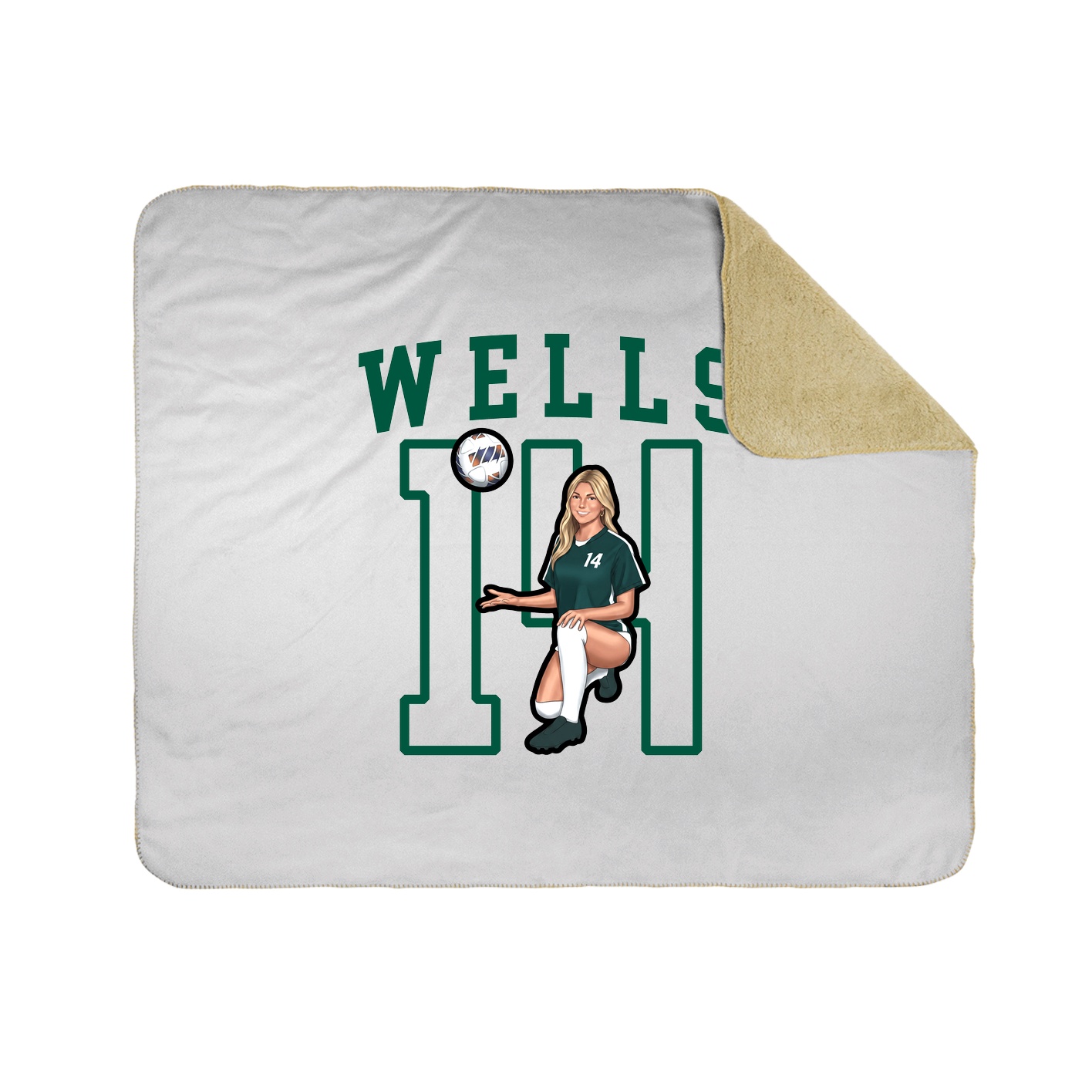 Throw Blanket — Shirsey in White