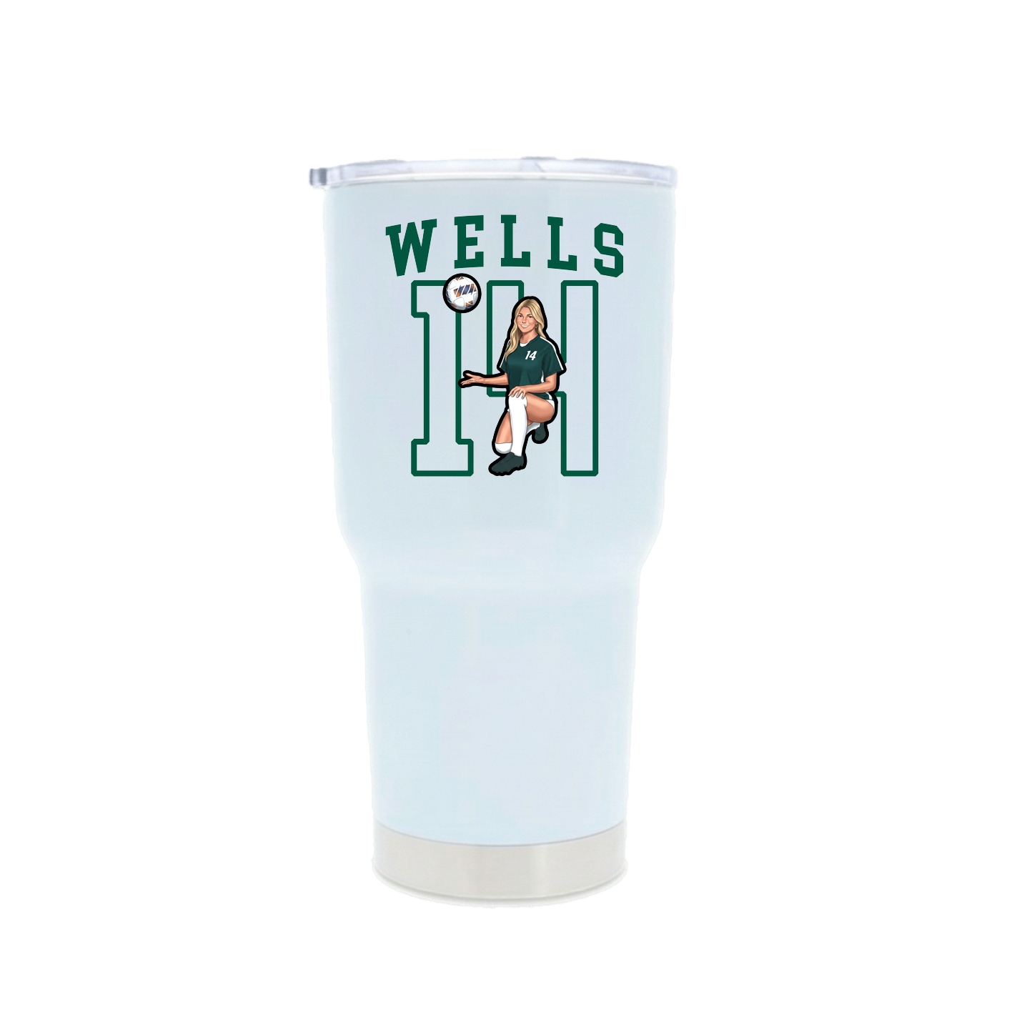 30oz Stainless Steel Tumbler — Shirsey in White