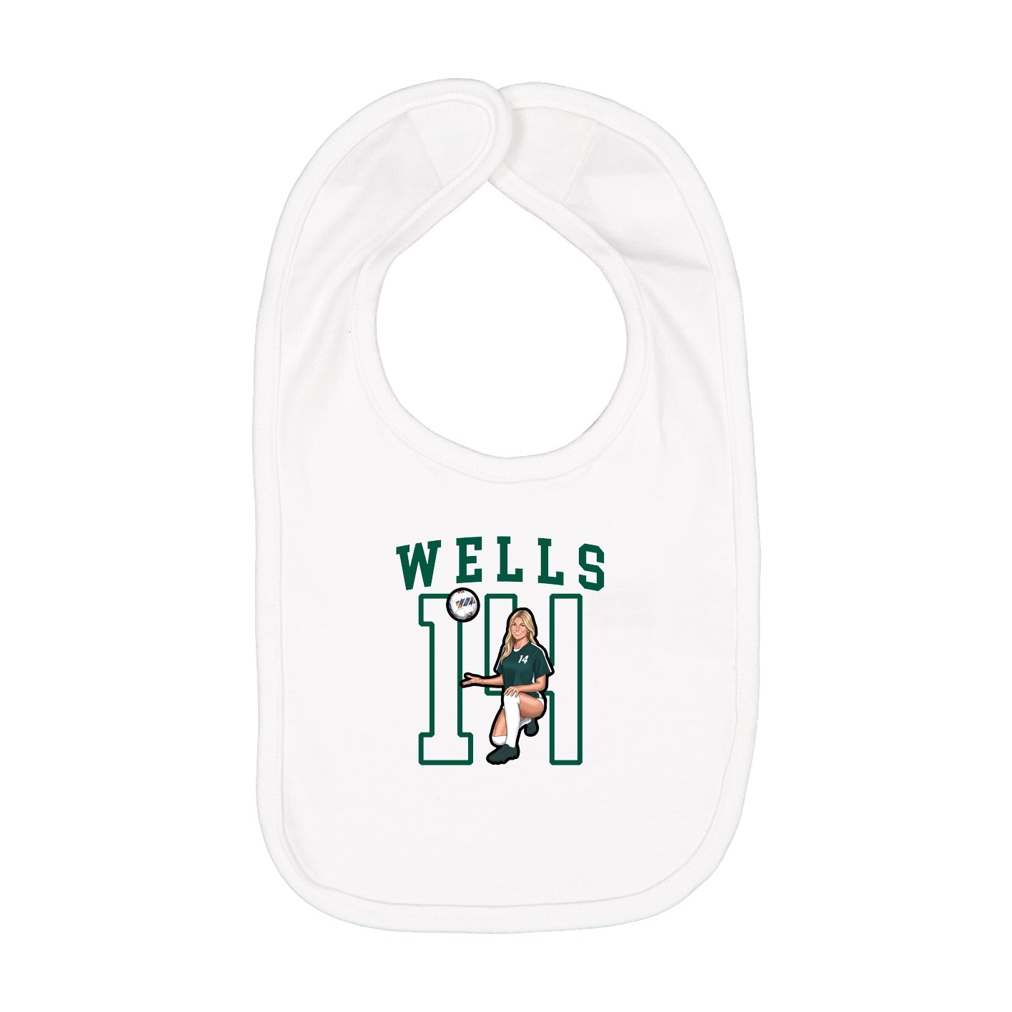 Infant Bib — Shirsey in White