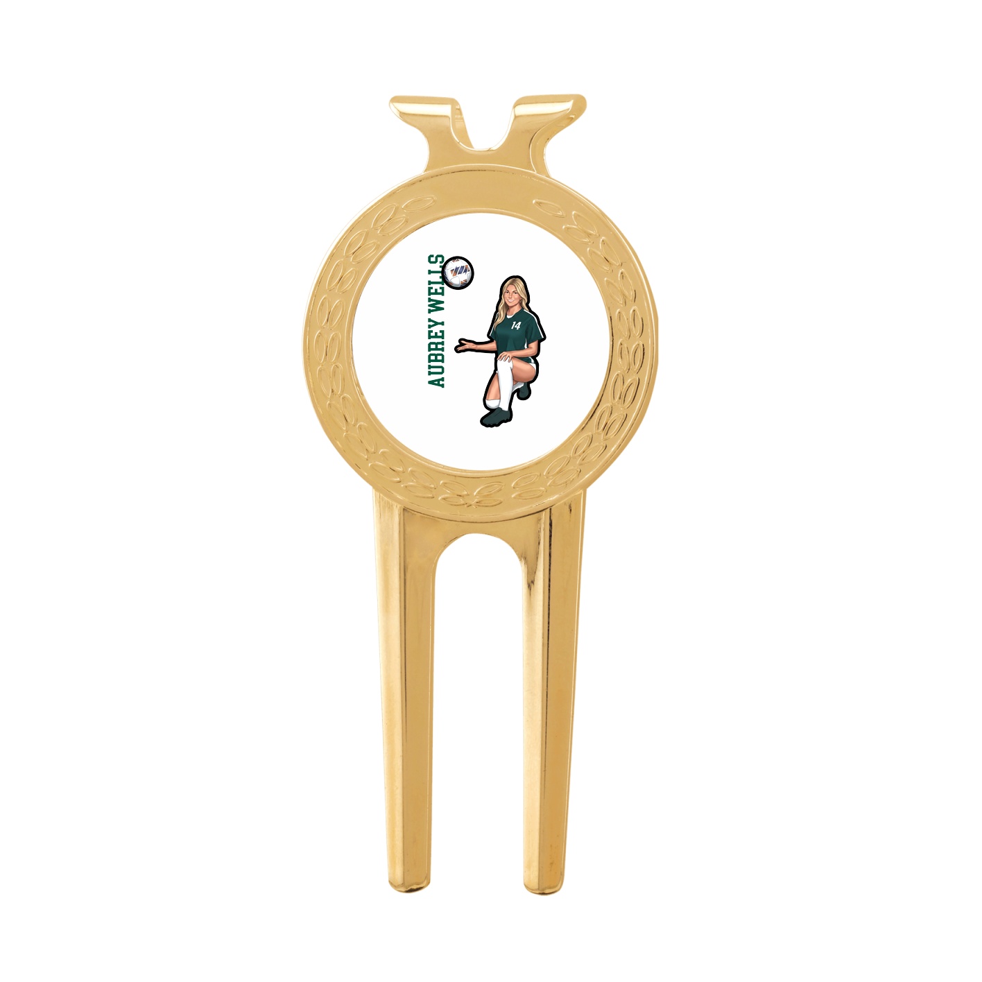 Divot Tool with Ball Marker — Name Vertical in Classic
