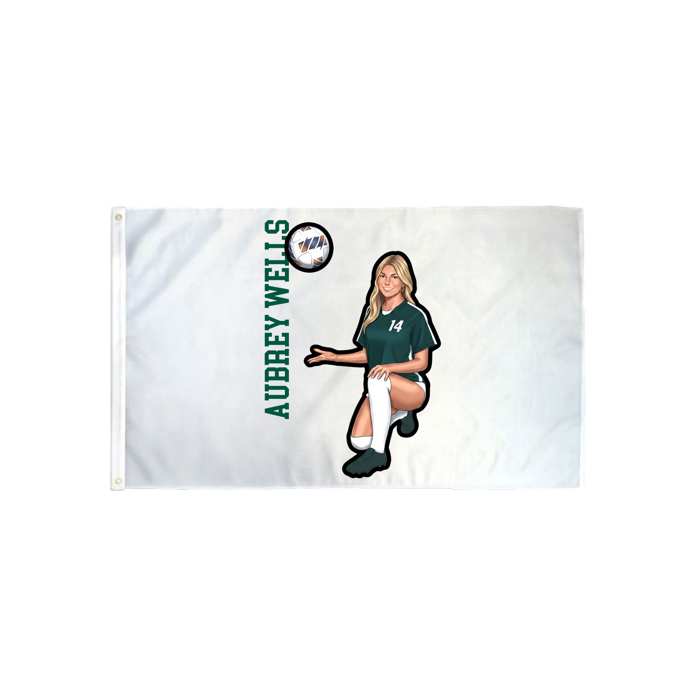 3x5 Flag — Name Vertical in Classic