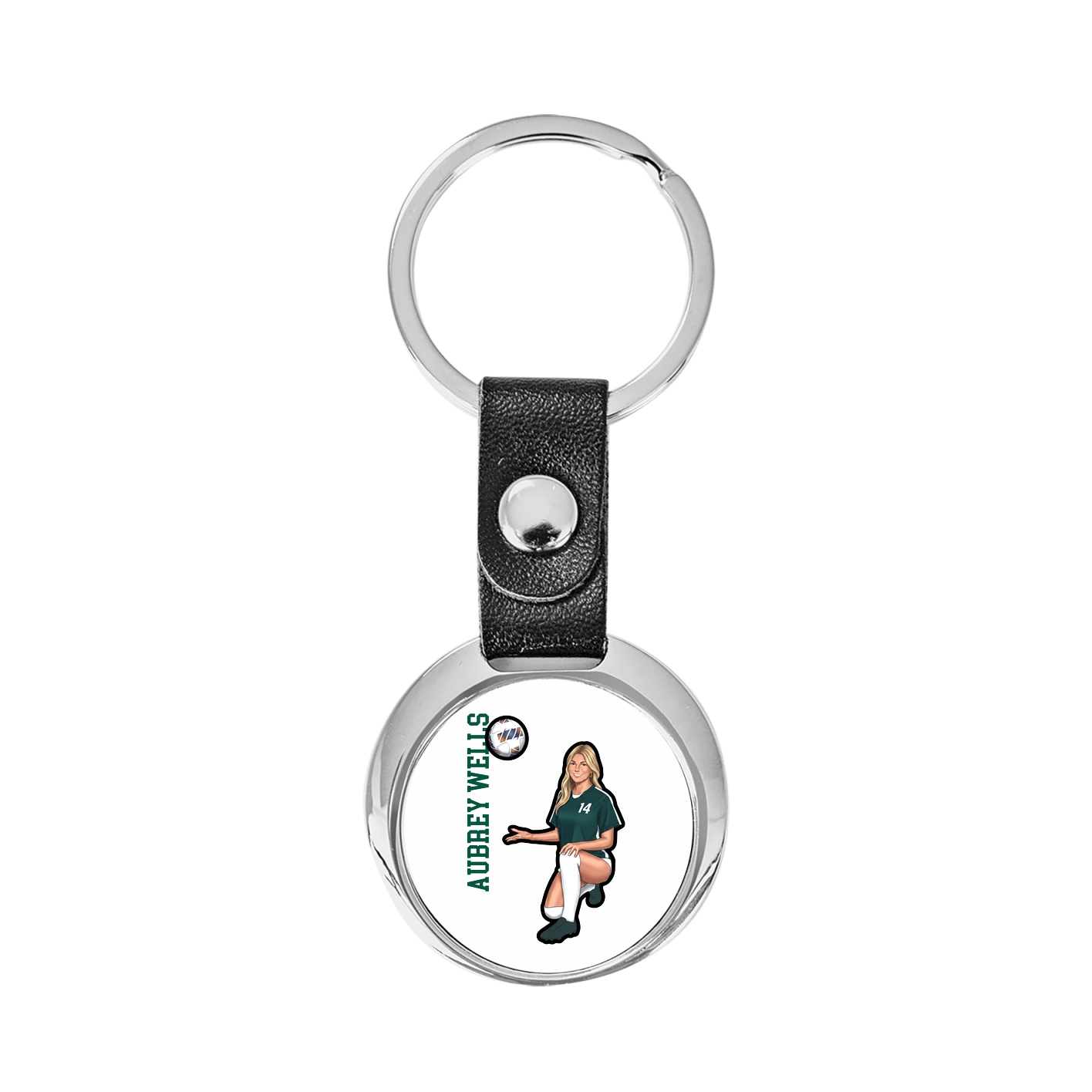 Key Chain — Name Vertical in Classic