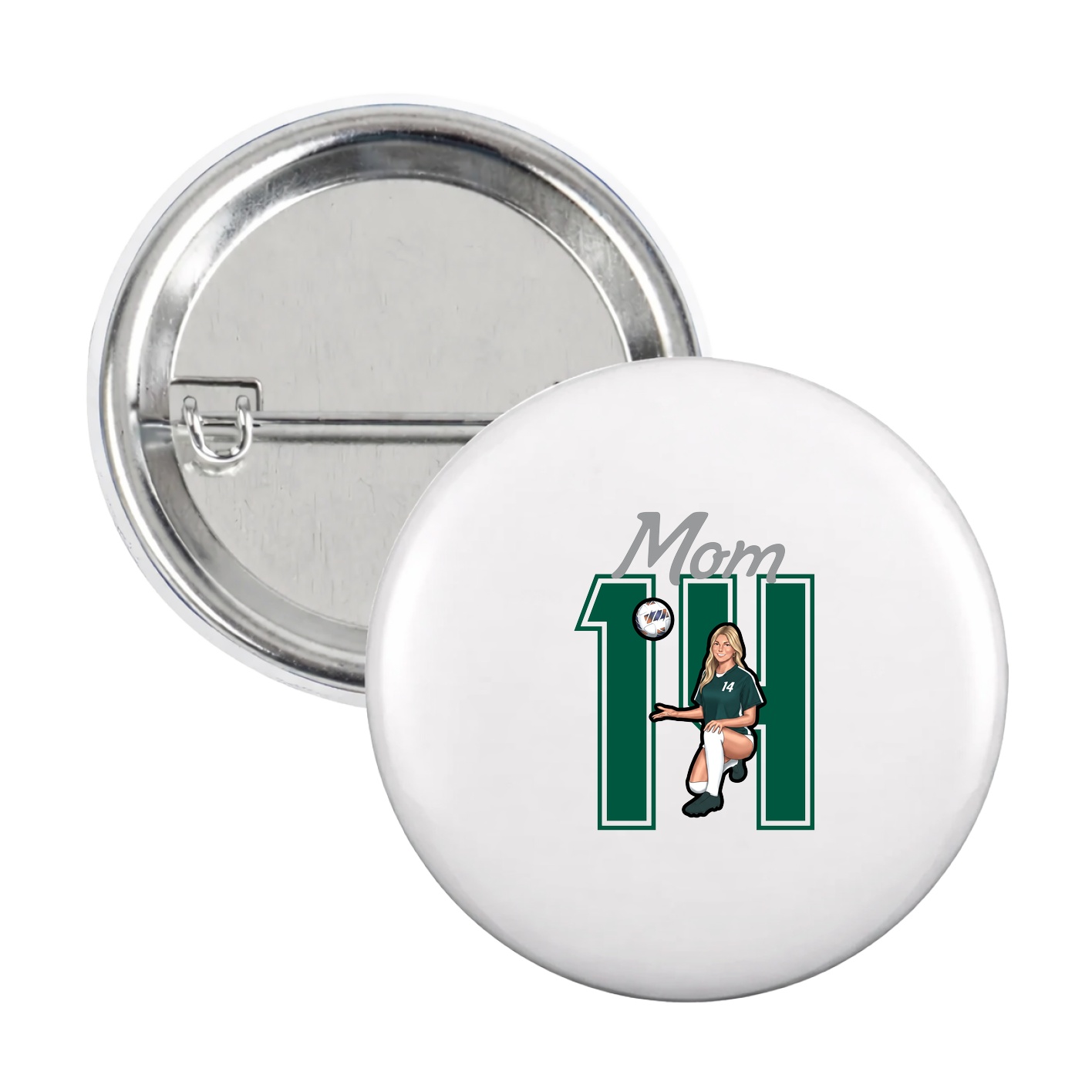 Game Day Button — Mothers Day Shirsey in White