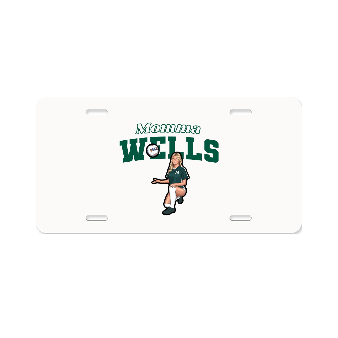 License Plate — Mothers Day Block in Classic