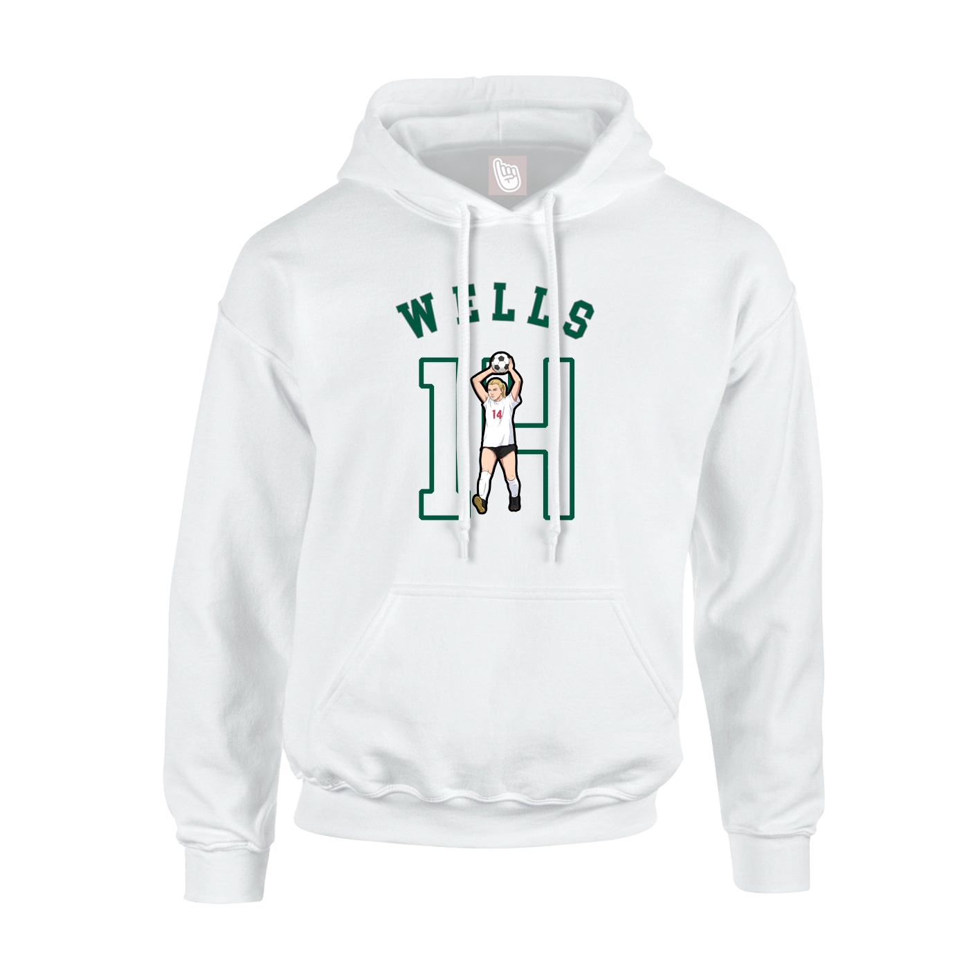 Youth Hoodie — Shirsey Arch in White