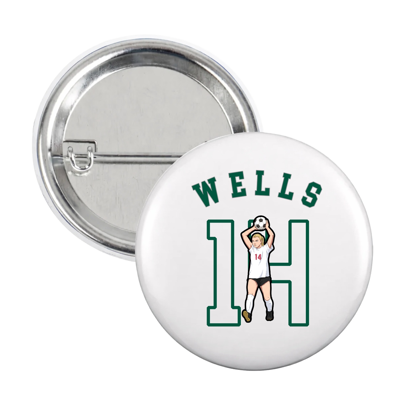Game Day Button — Shirsey Arch in White