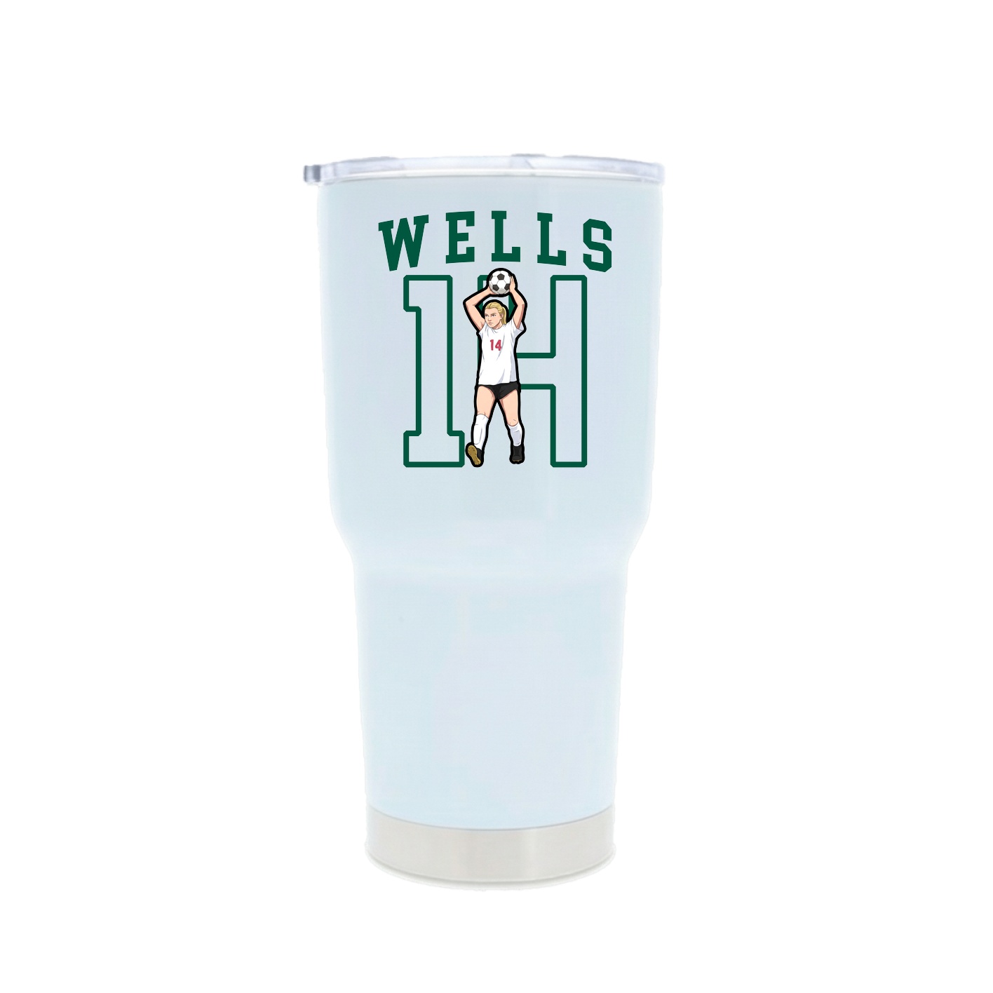 30oz Stainless Steel Tumbler — Shirsey in White