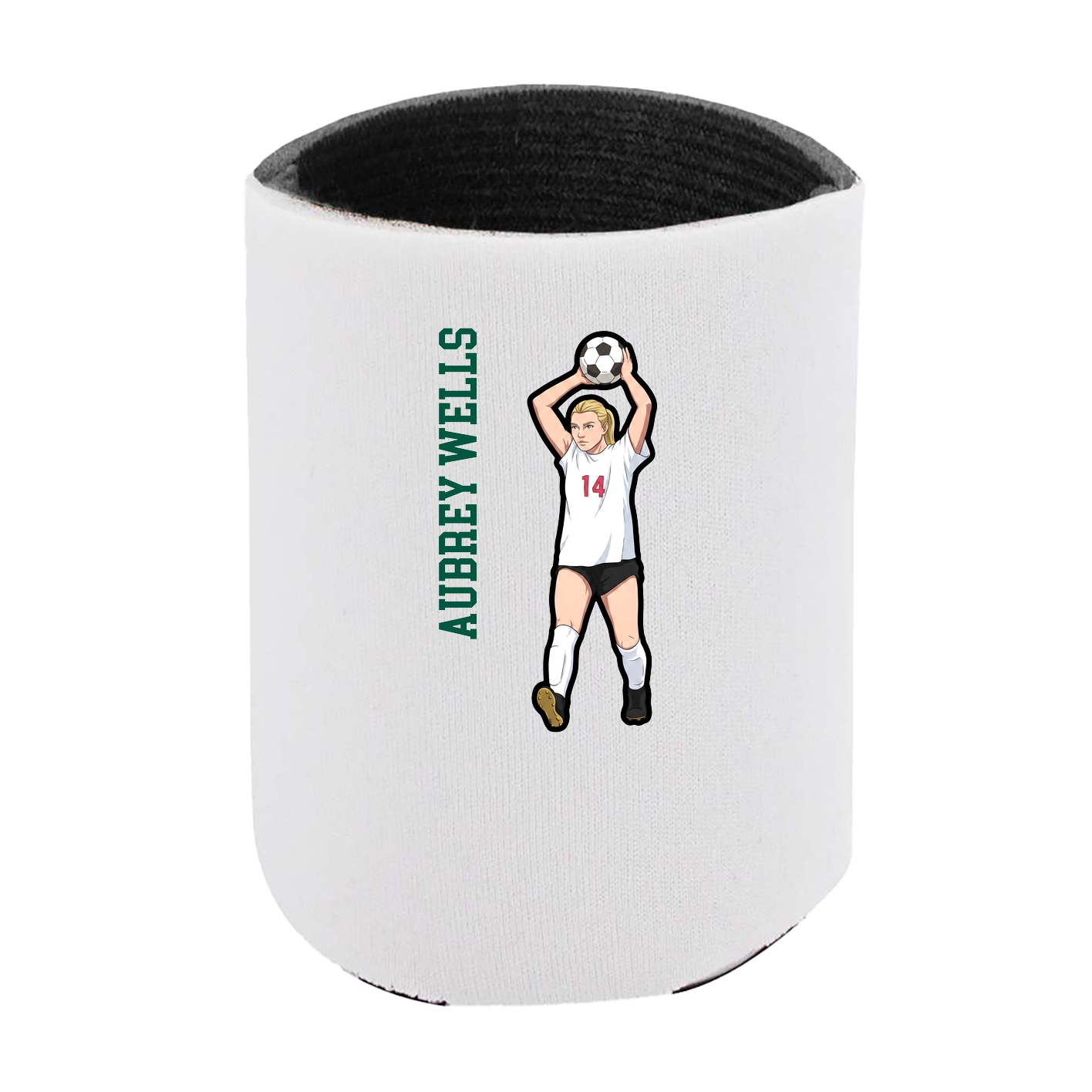 Can Holder — Name Vertical in White