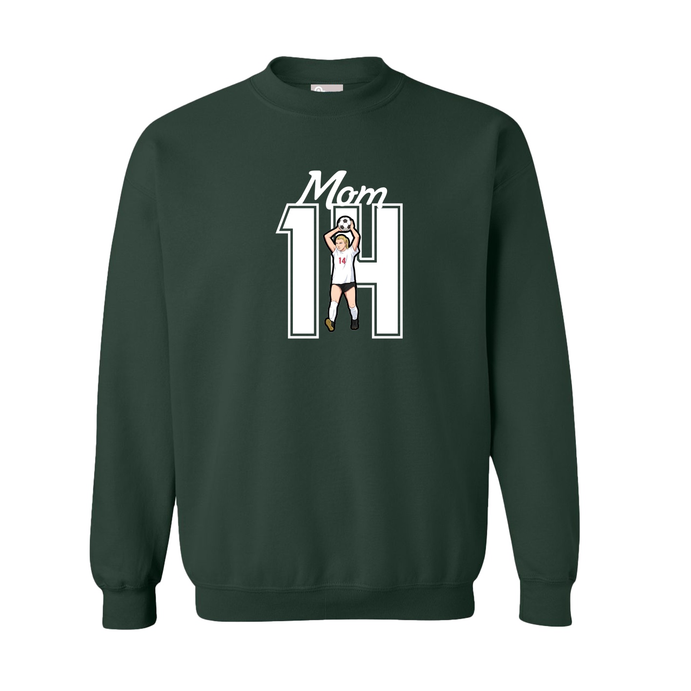 Fleece Crew — Mothers Day Shirsey in Green