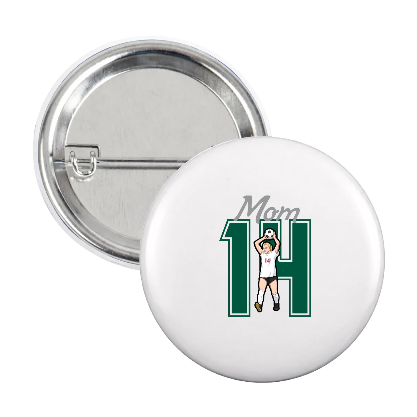 Game Day Button — Mothers Day Shirsey in White