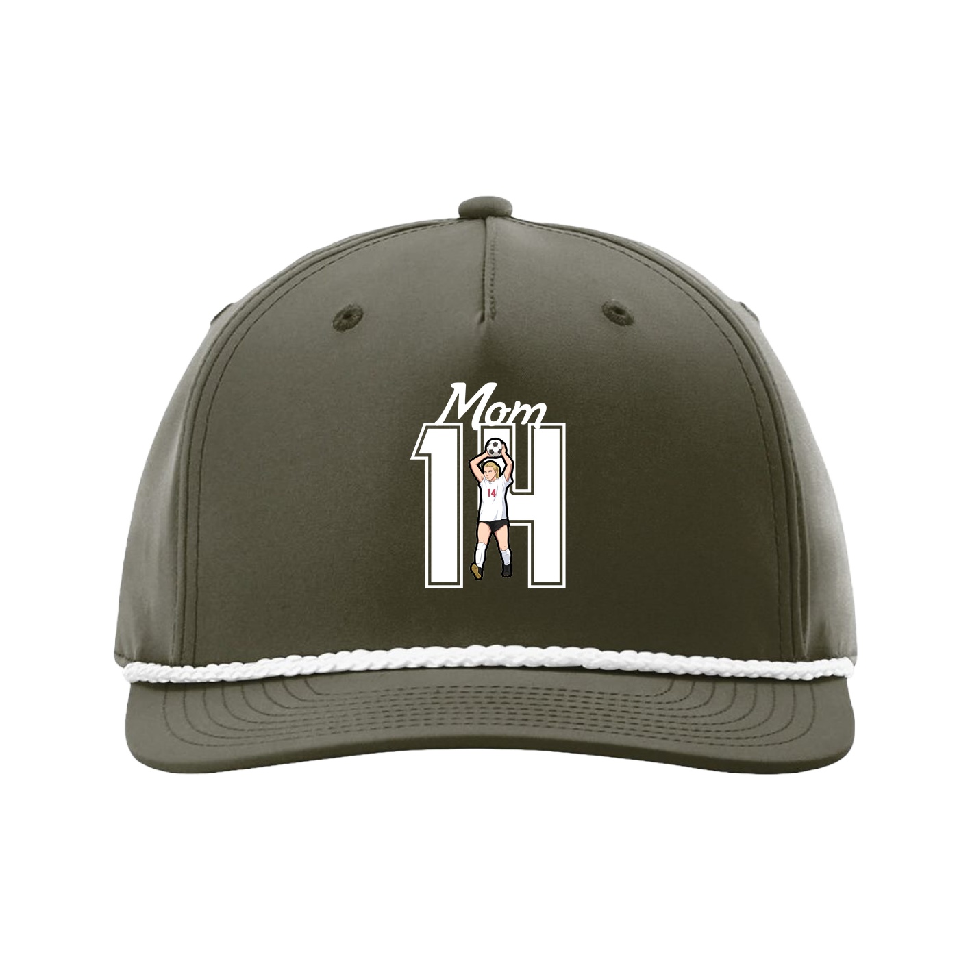 Five-Panel Classic Rope Cap — Mothers Day Shirsey in Green