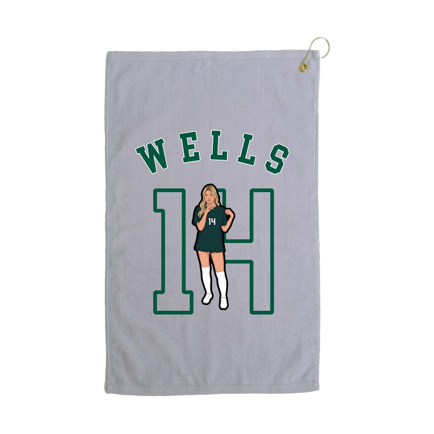 Golf Towel — Shirsey Arch in Grey