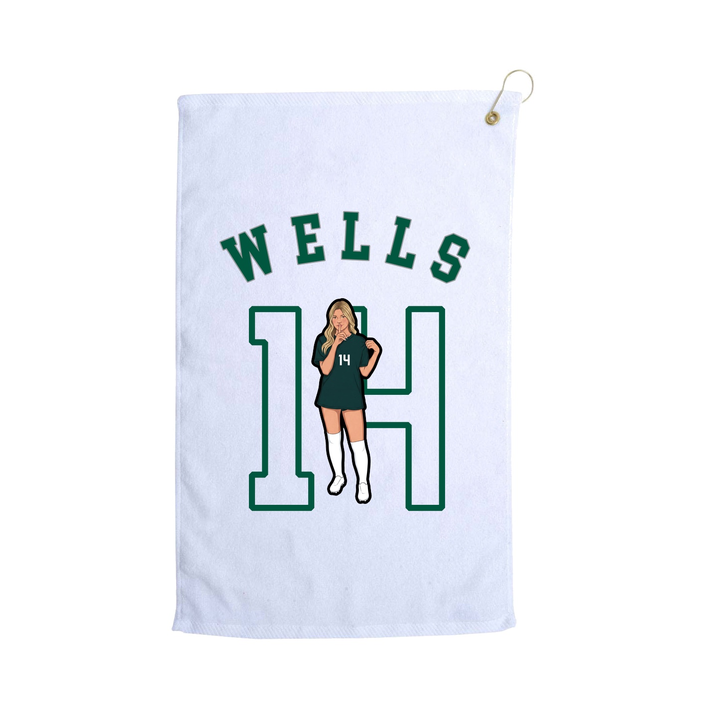 Golf Towel — Shirsey Arch in White