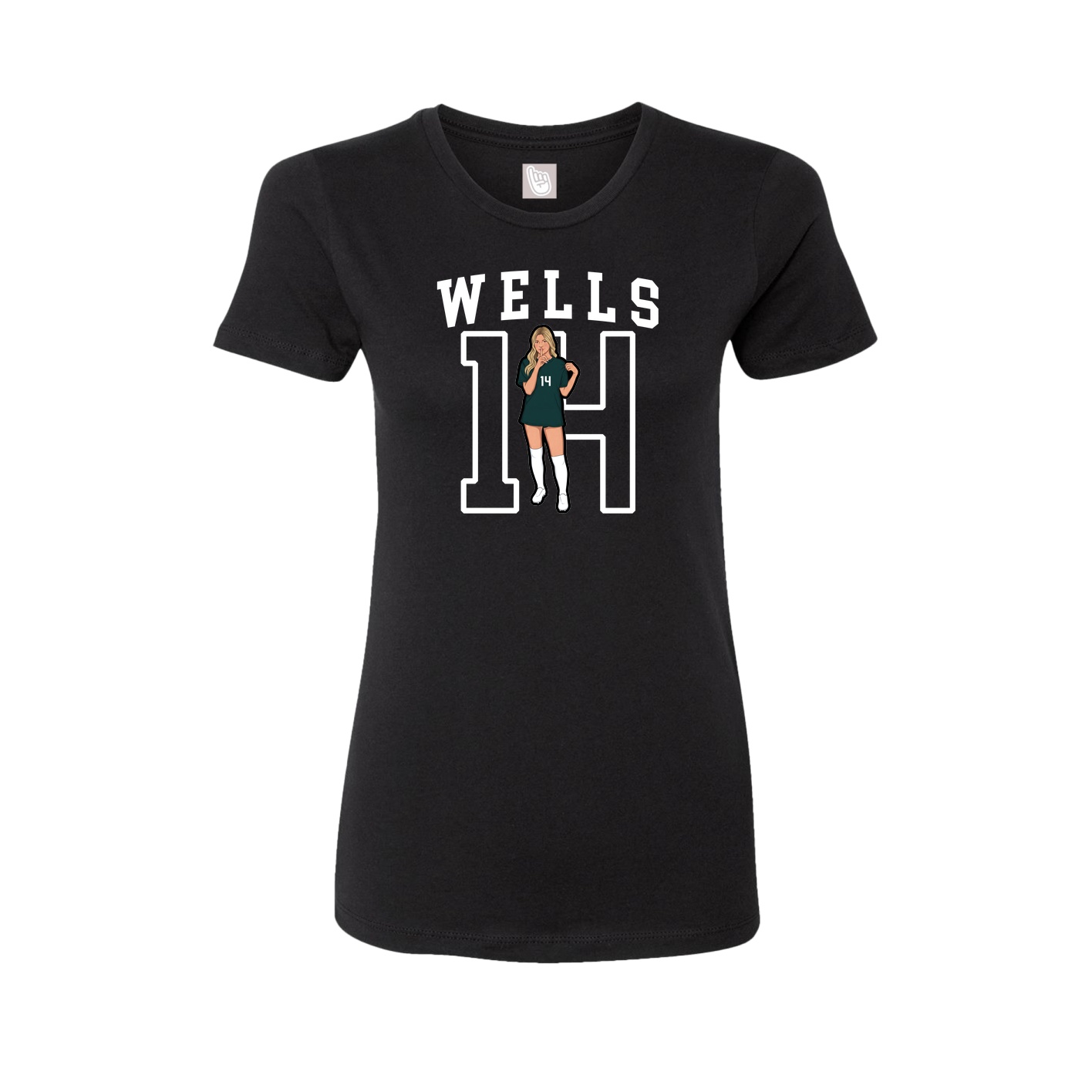 Fitted Women's Tee — Shirsey in Black