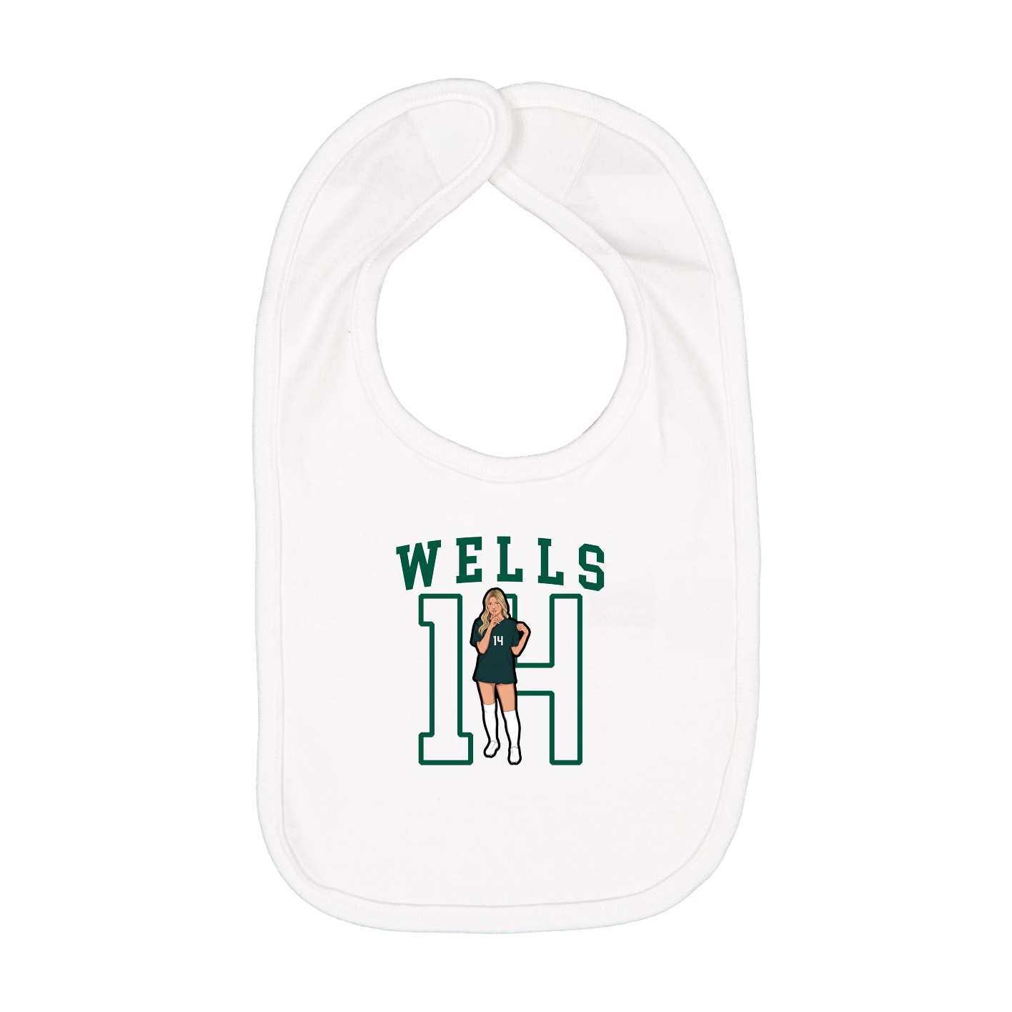 Infant Bib — Shirsey in White