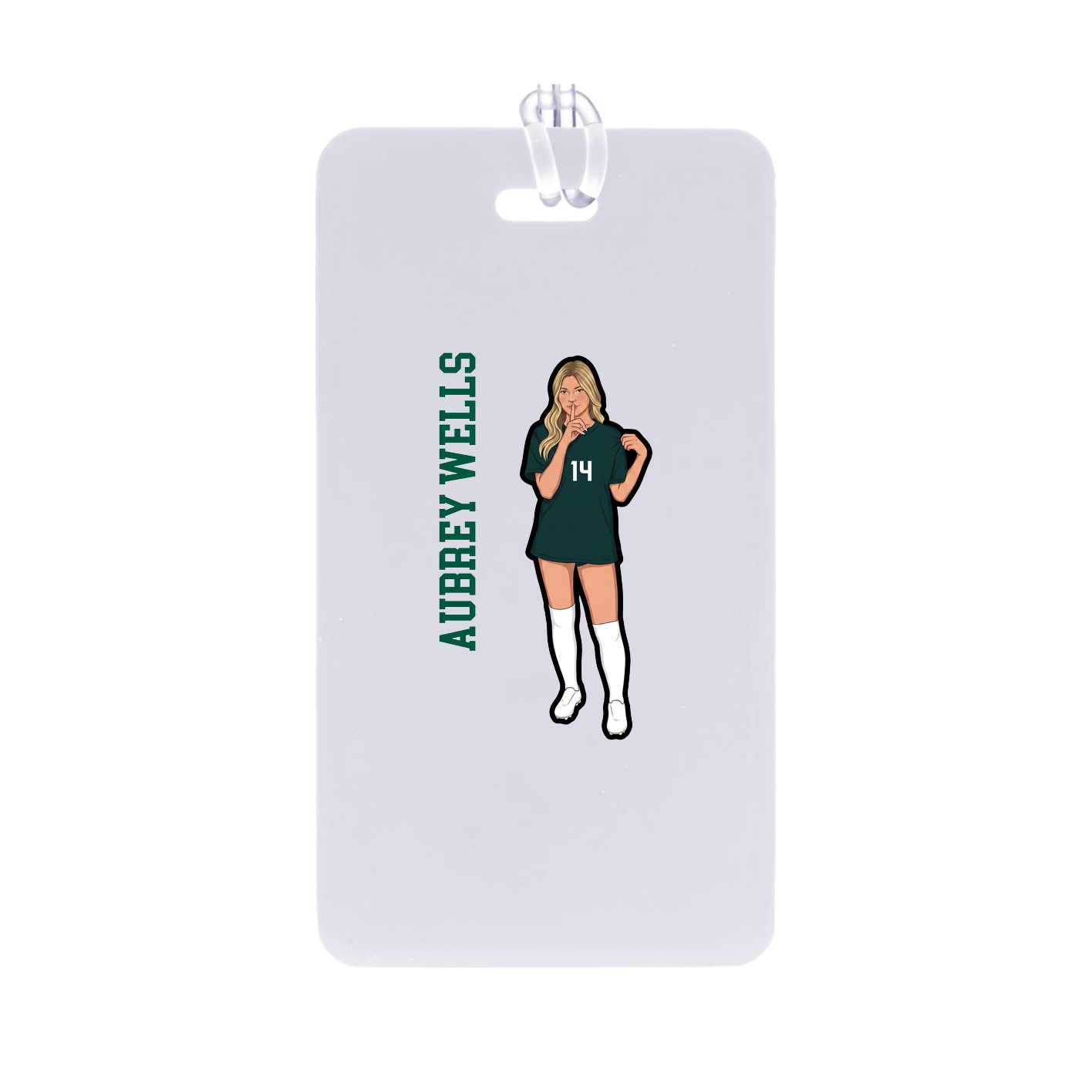 Bag Tag — Name Vertical in Classic