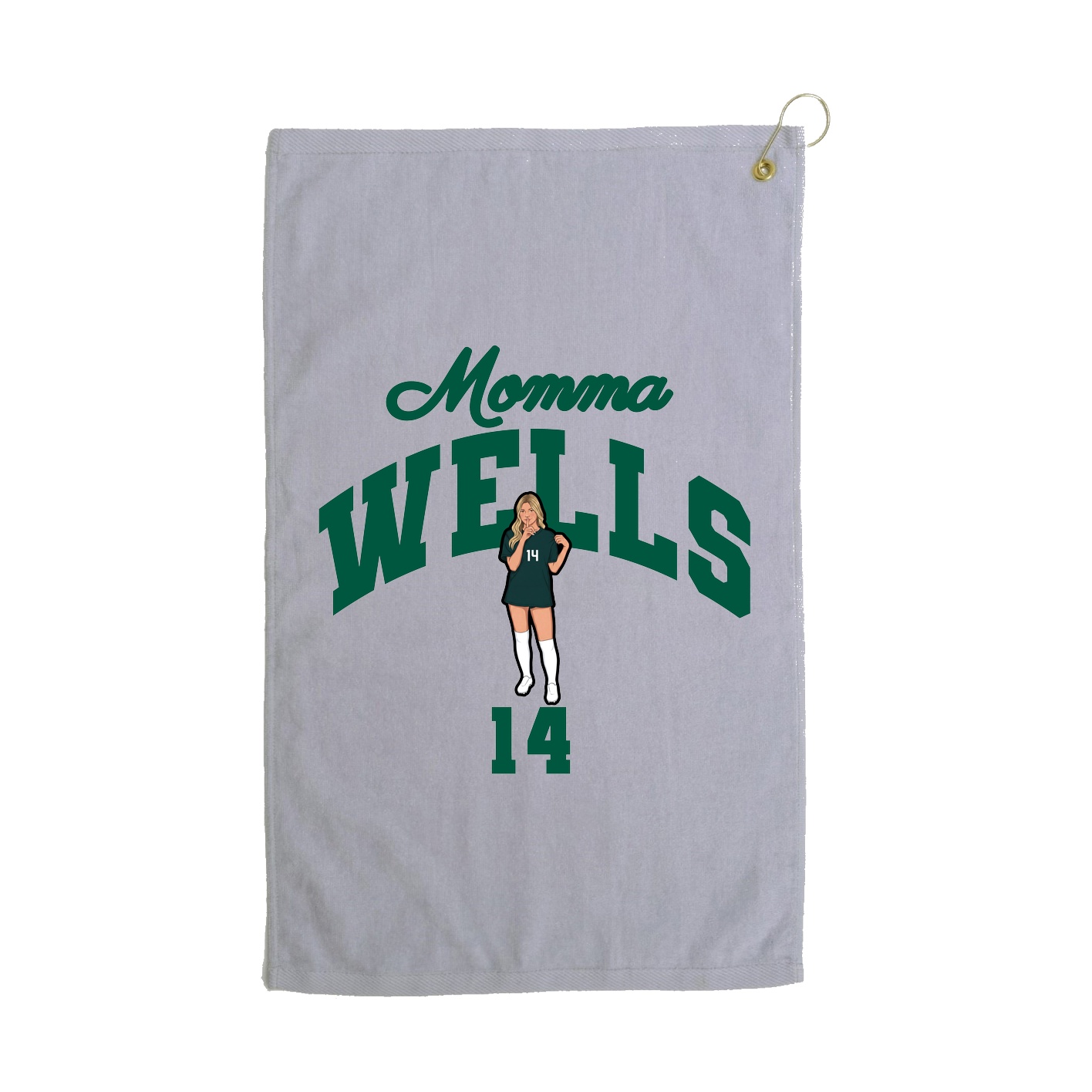Golf Towel — Mothers Day Arch in Grey